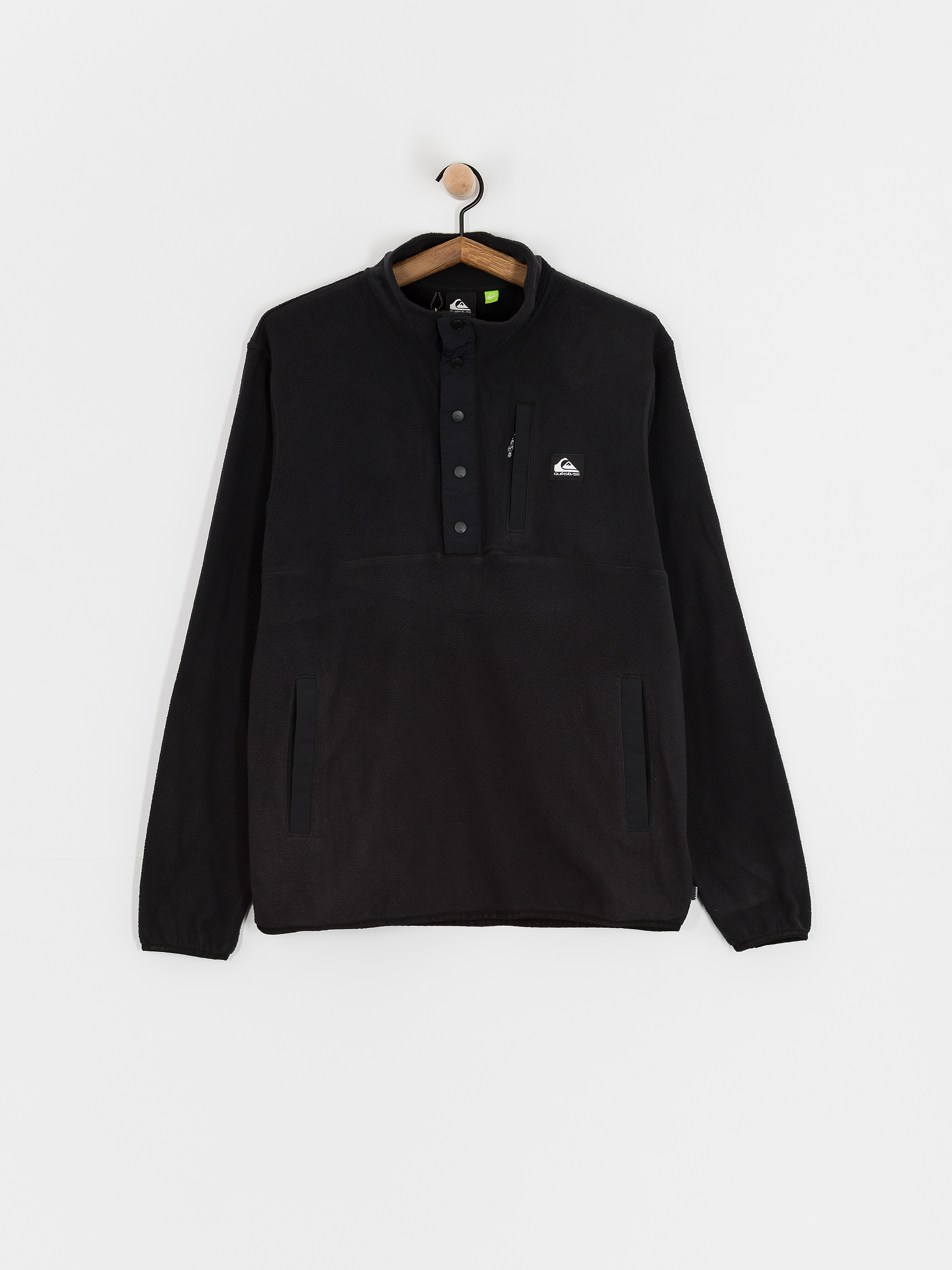 Férfi Polár pulóver Quiksilver No Destination 2 Half Snap (black)