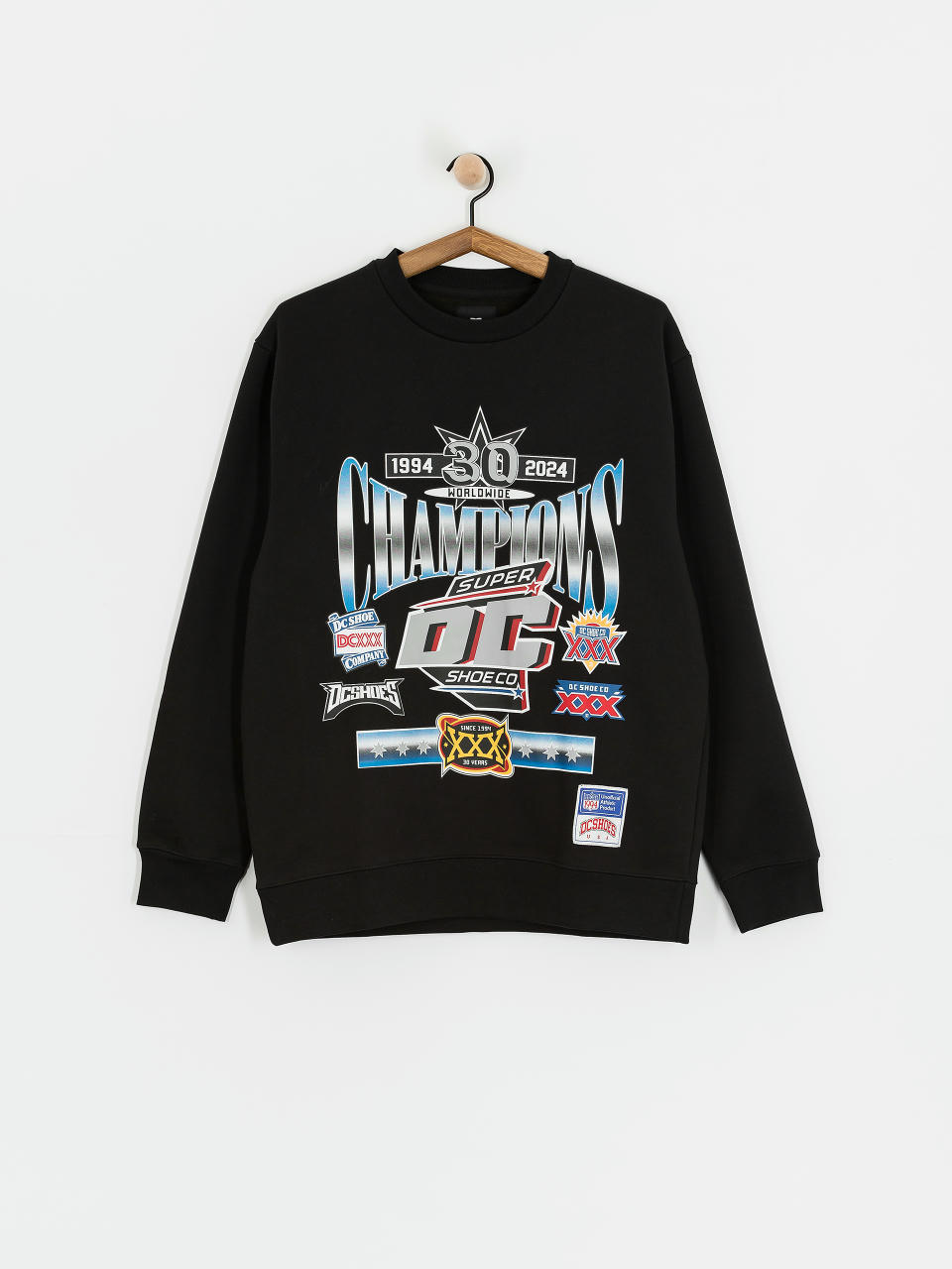 Pulóver DC Old Champs Crew (black)