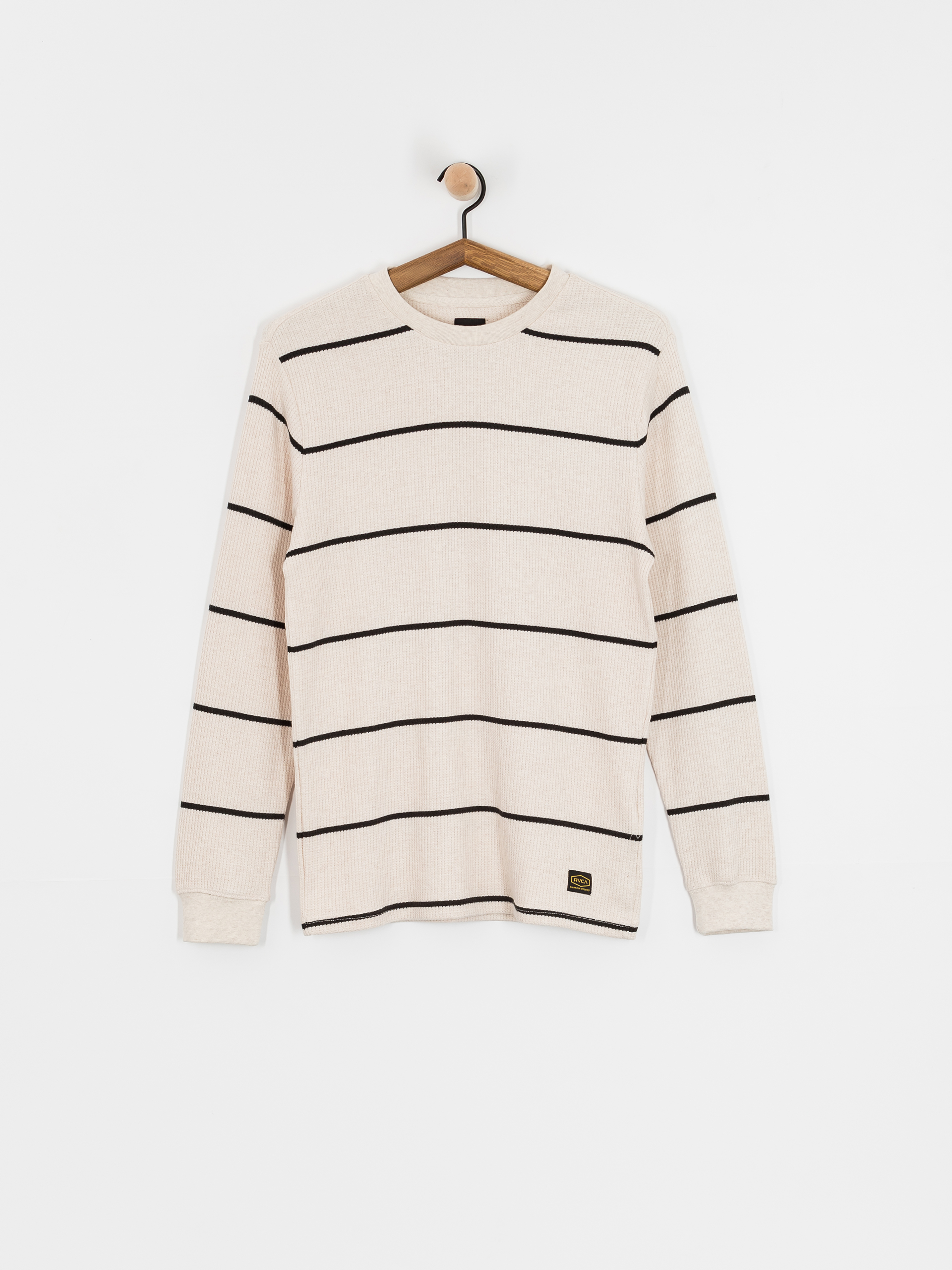 RVCA Day Shift Thermal Stripe Hosszú ujjú felső (oatmeal)