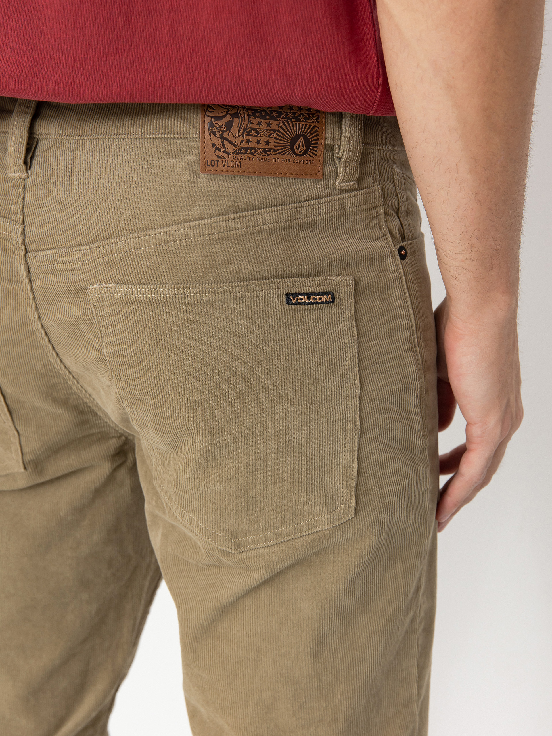 Volcom Solver 5 Pocket Cord Kisnadrág (khaki)