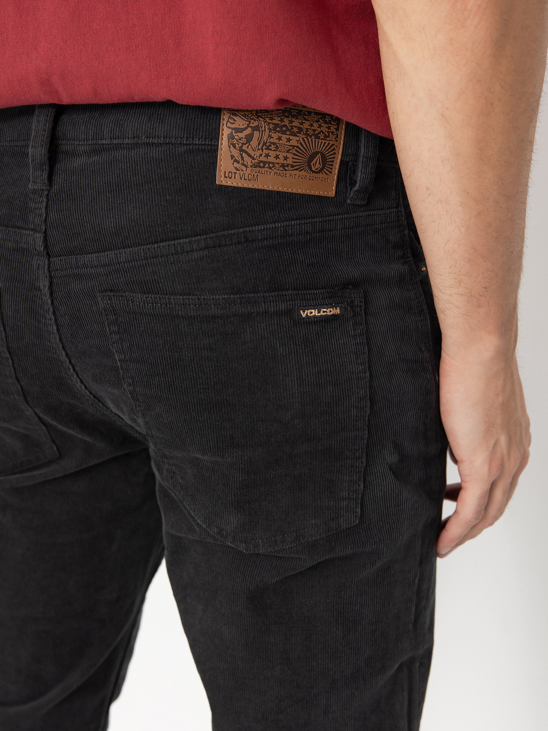 Volcom Solver 5 Pocket Cord Kisnadrág (stealth)