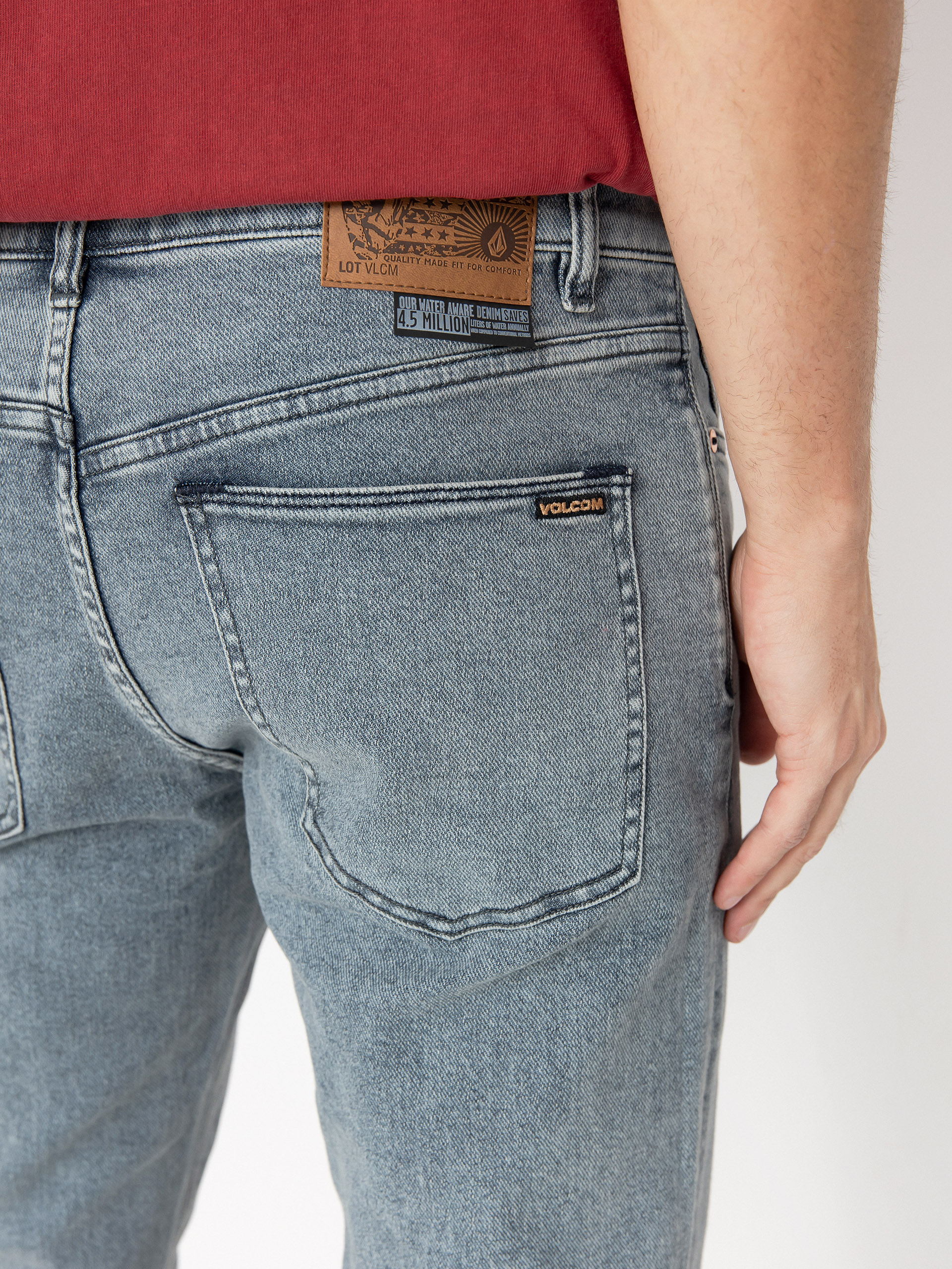 Volcom Solver Denim Kisnadrág (ash blue)