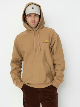 Kapucnis pulóver Carhartt WIP American Script HD (peanut)