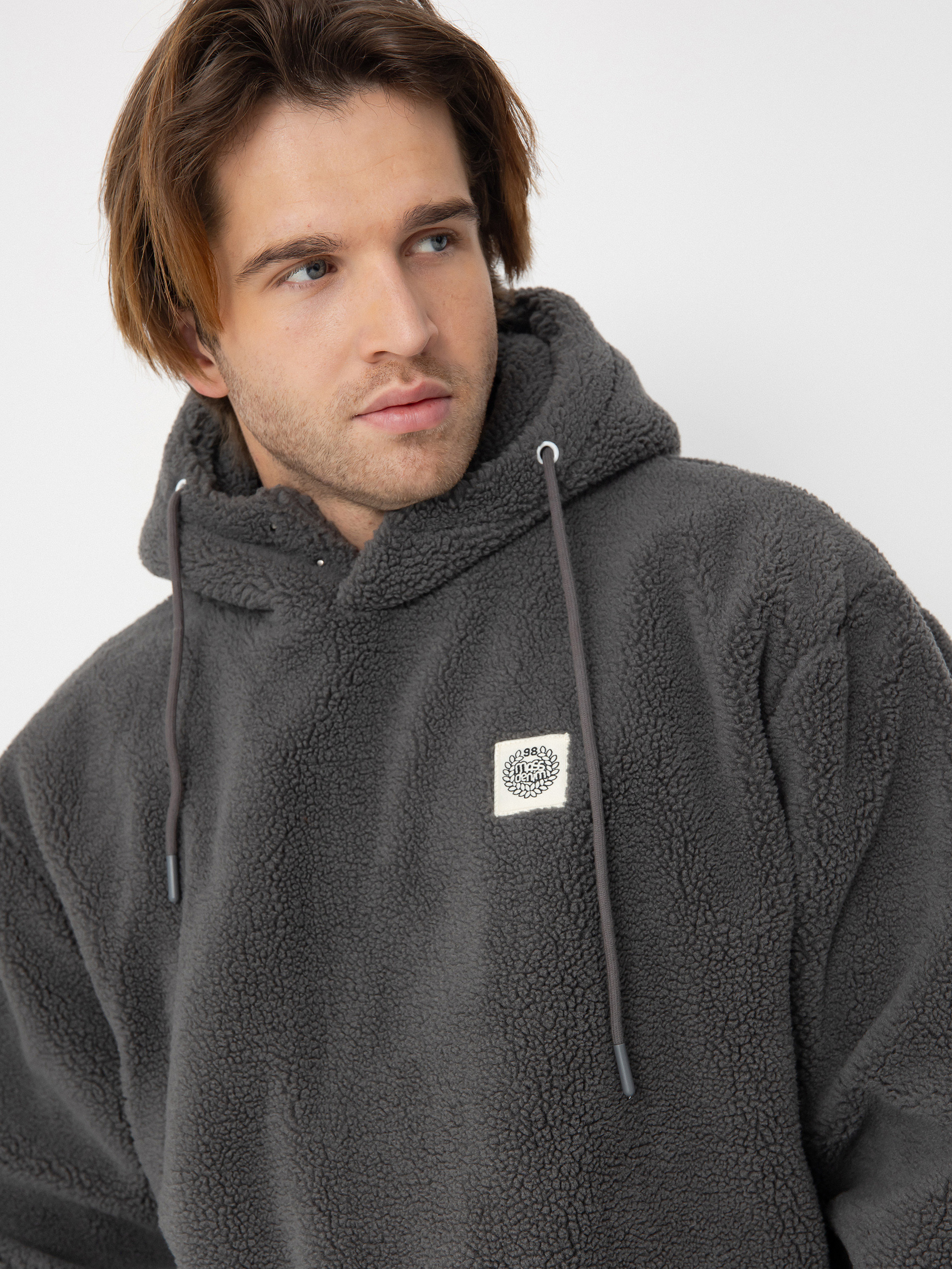 MassDnm Patch Teddy Hoody Dzseki (grey)