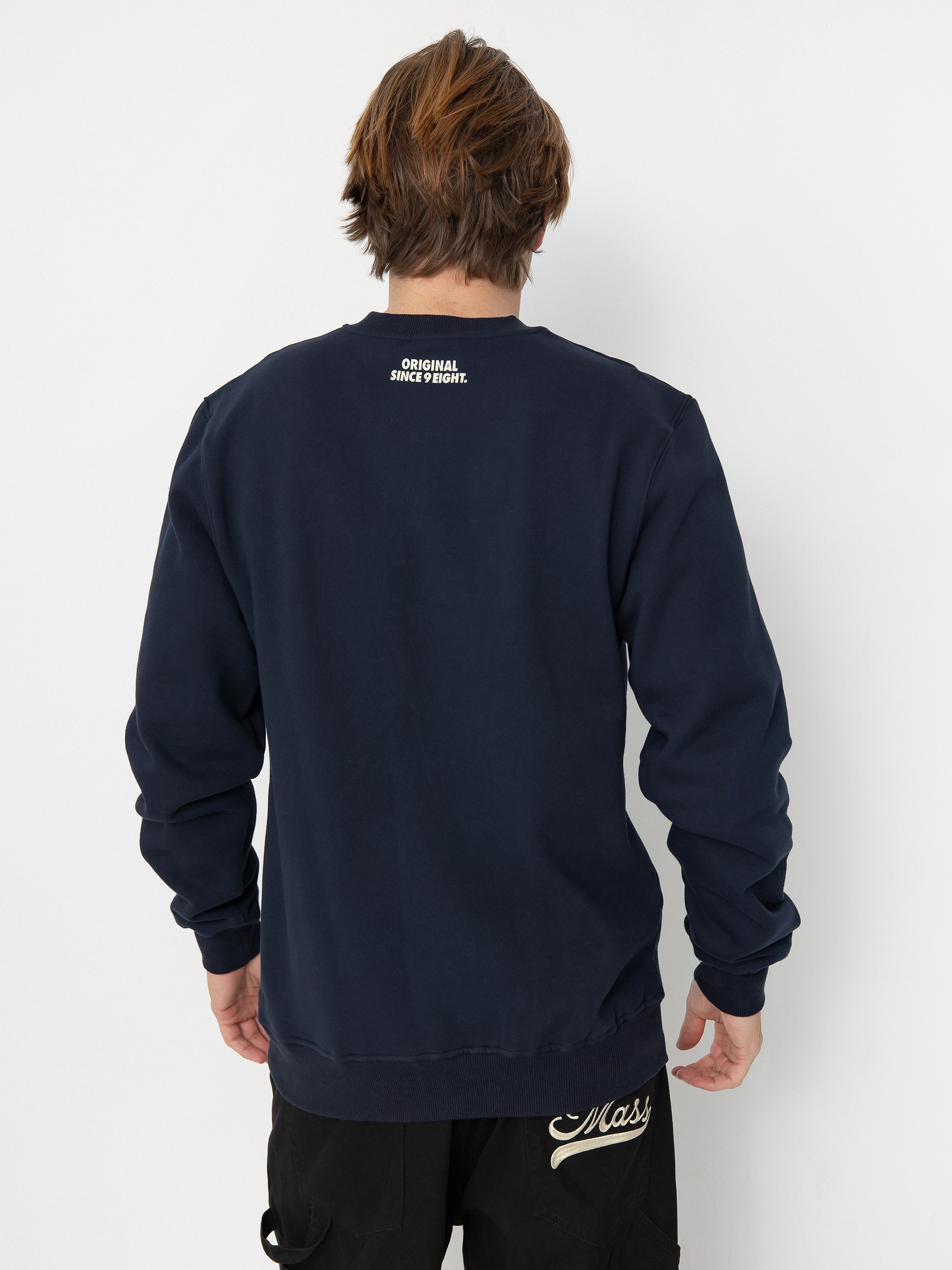 MassDnm Patch Crew Pulóver (navy)