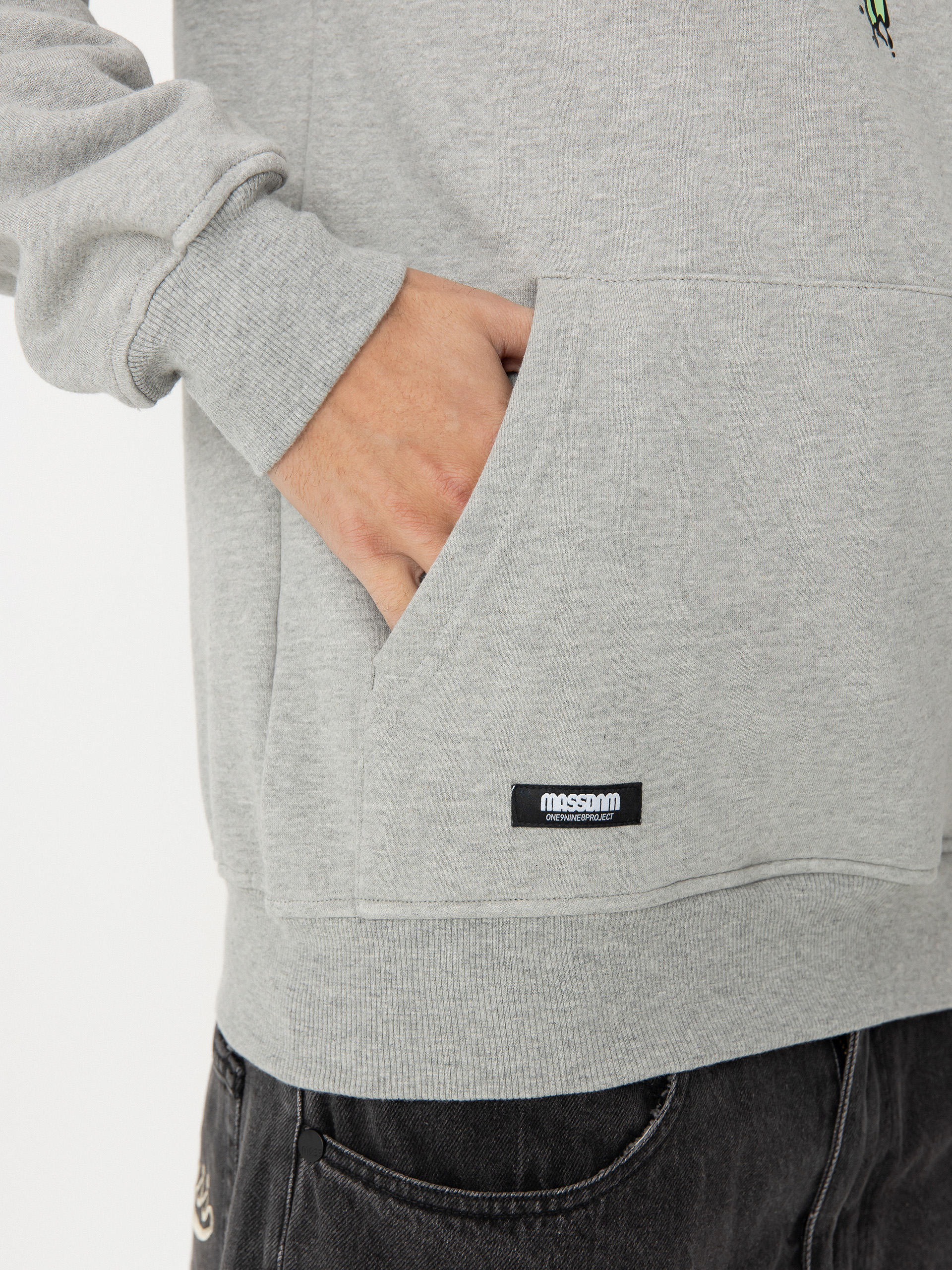 MassDnm Roy HD Kapucnis pulóver (lt heather grey)