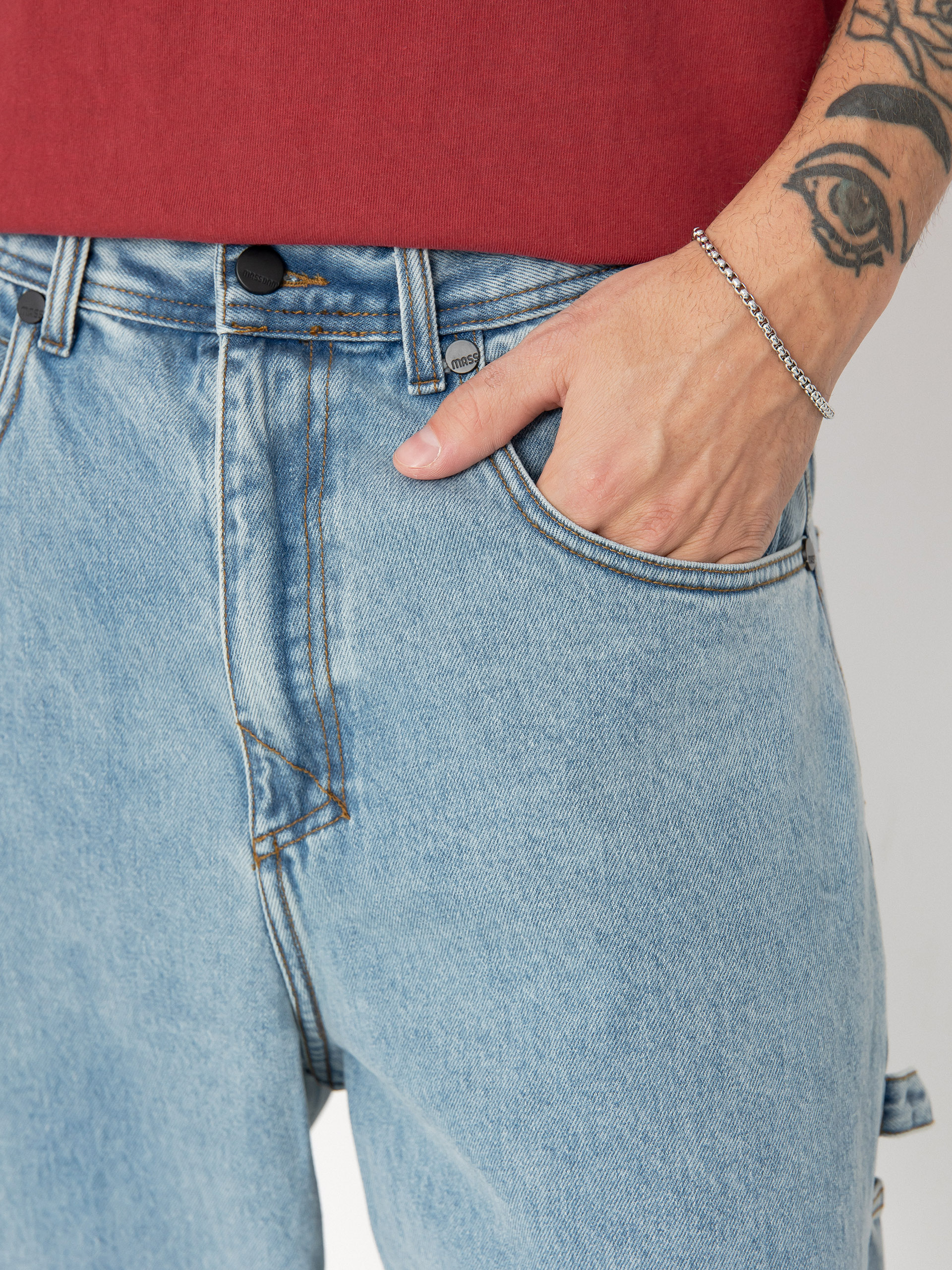 MassDnm Jeans Prospect Kisnadrág (light blue)