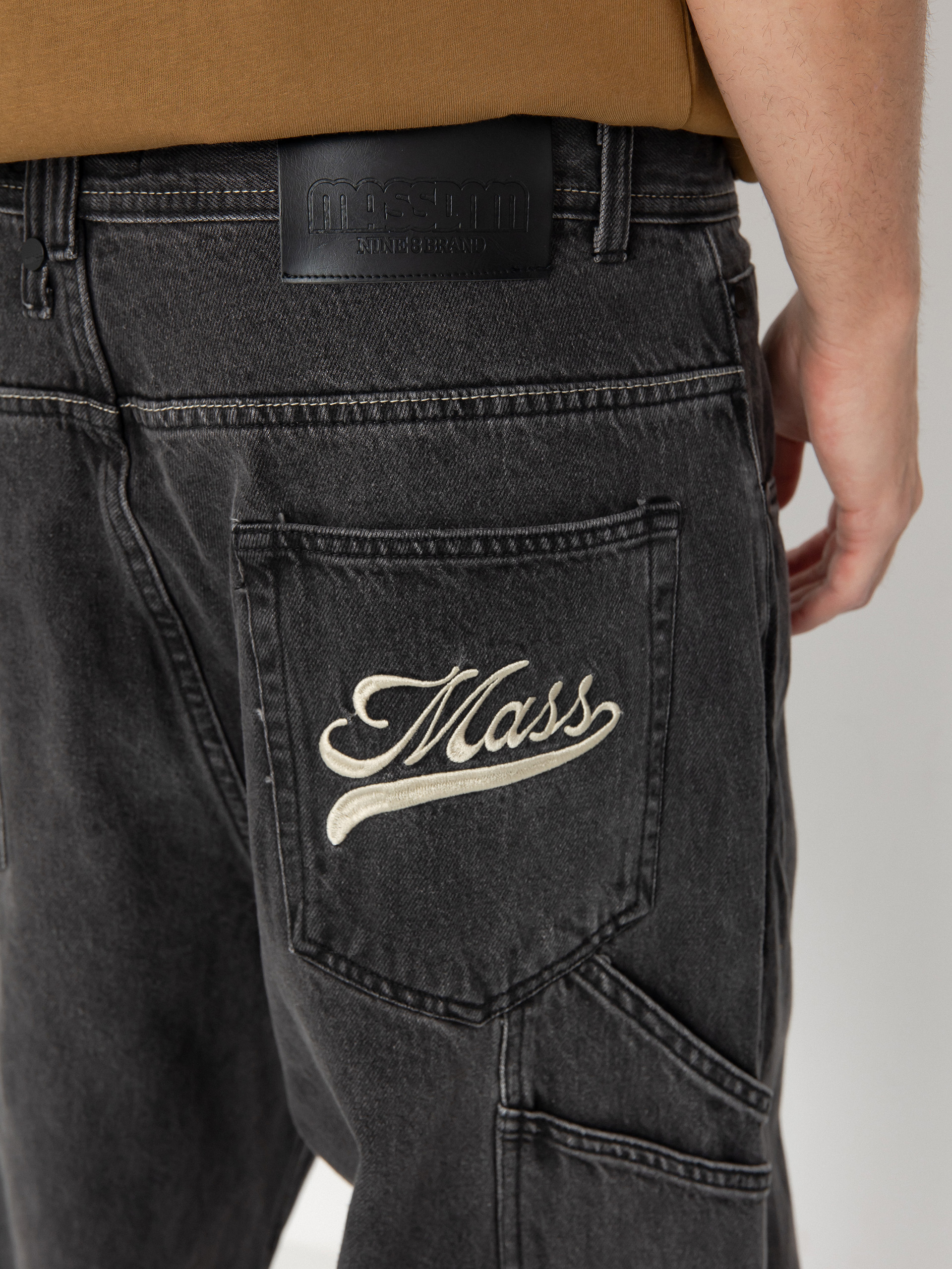 MassDnm Jeans Prospect Kisnadrág (black washed)