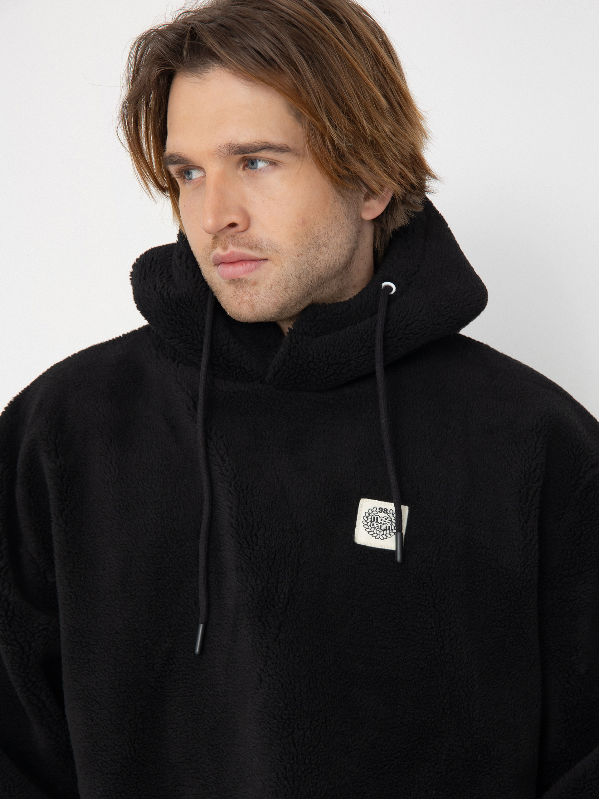 MassDnm Patch Teddy Hoody Dzseki (black)