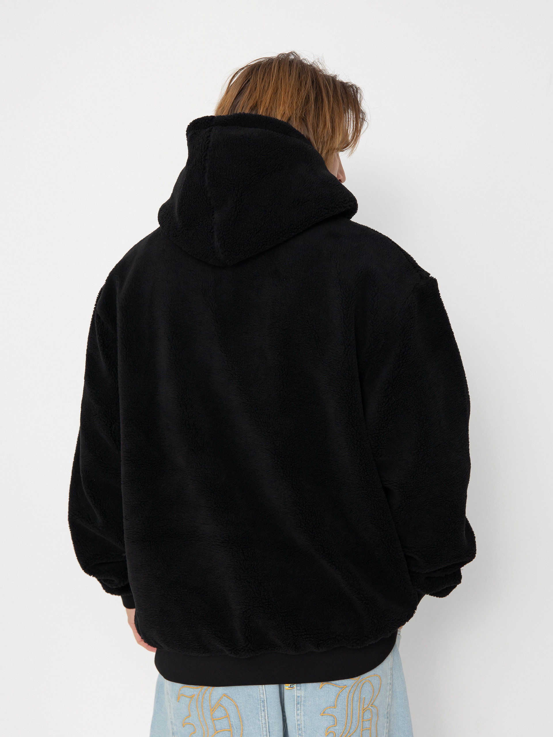 MassDnm Patch Teddy Hoody Dzseki (black)