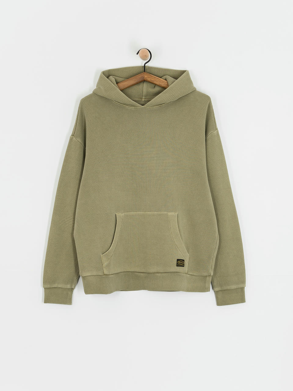 Kapucnis pulóver RVCA Dayshift Thermal HD (olive)