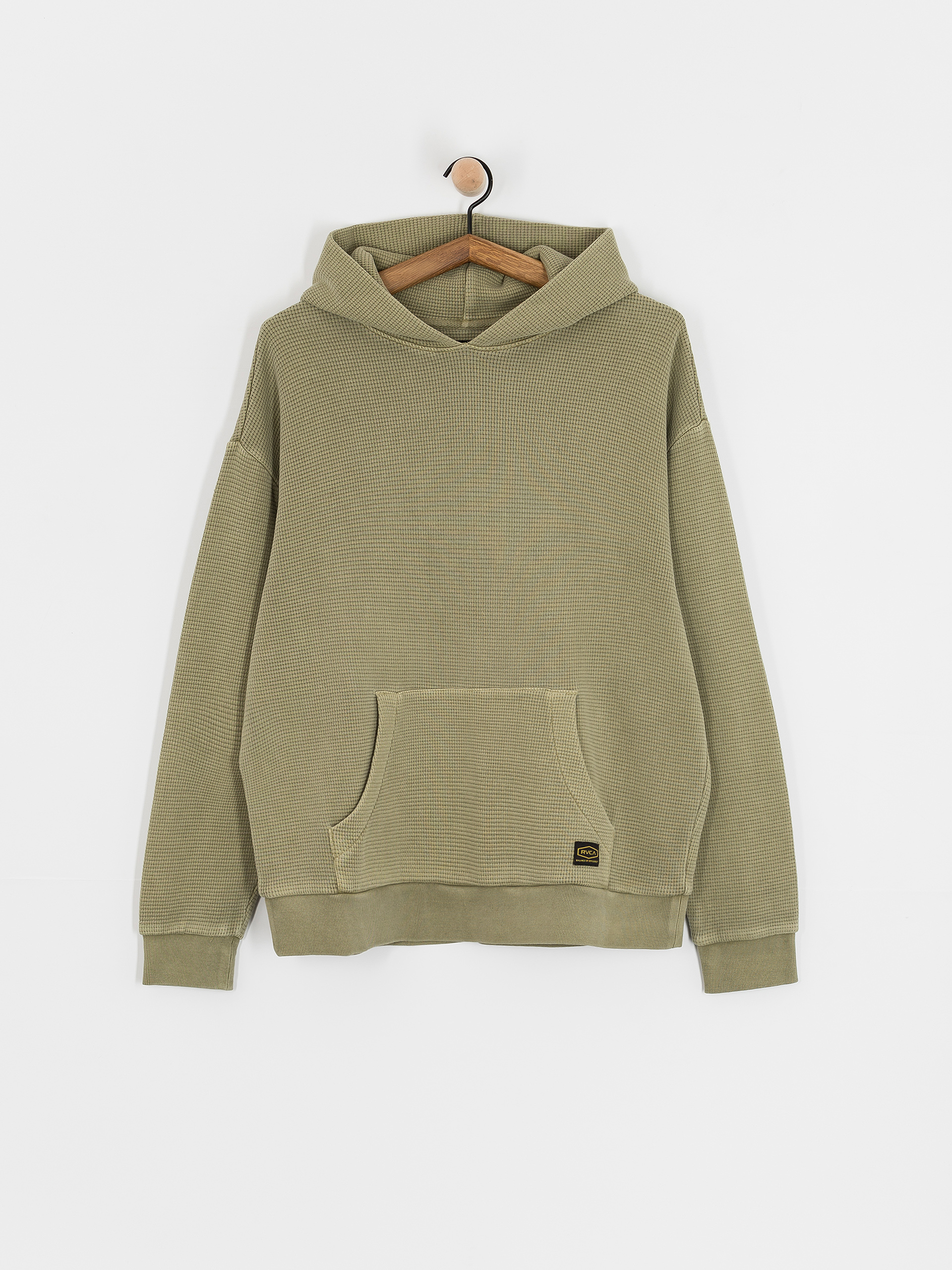 Kapucnis pulóver RVCA Dayshift Thermal HD (olive)