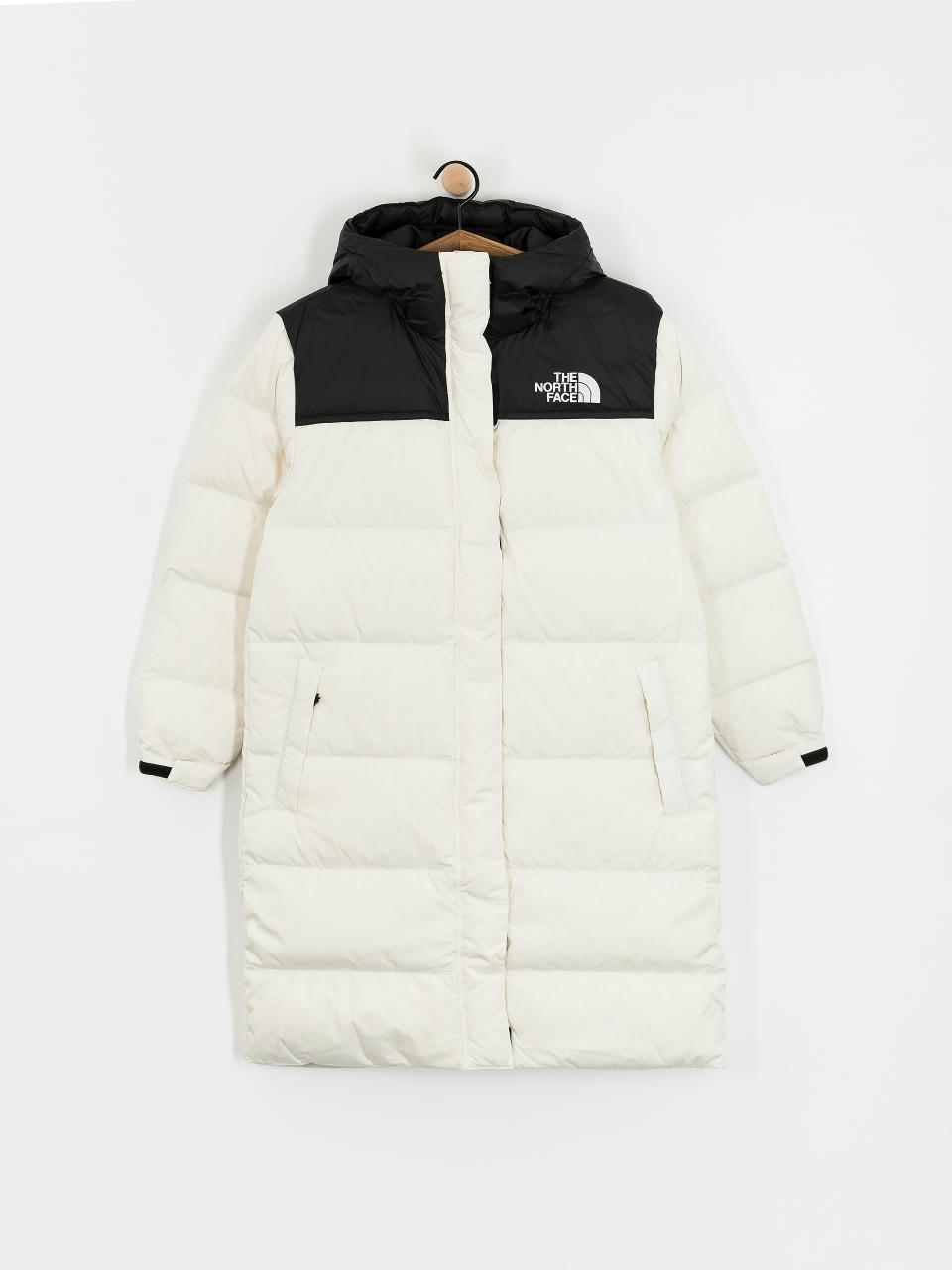 The North Face Nuptse Parka Wmn Dzseki (white dune/tnf black)