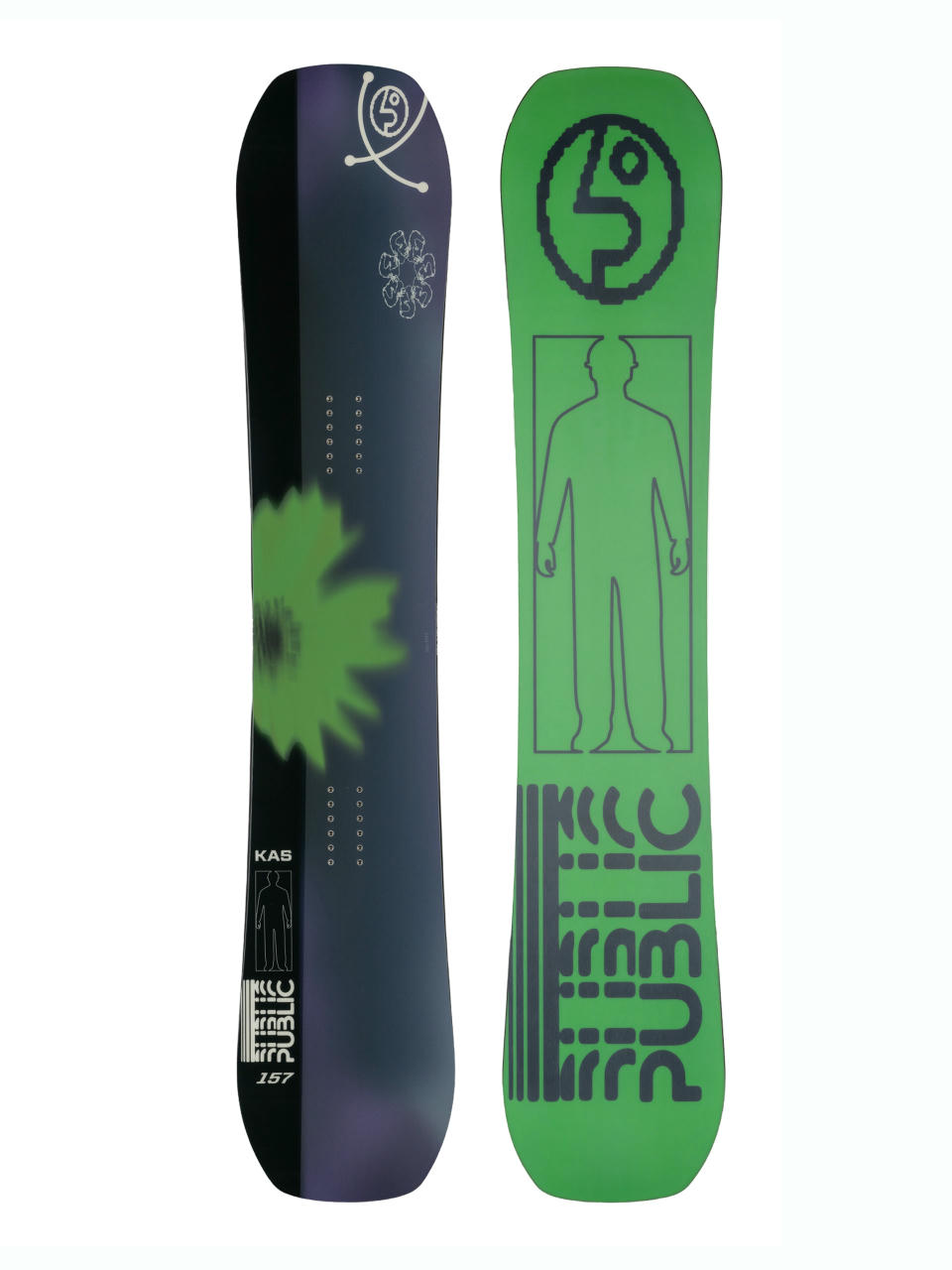 Férfi Snowboard Public Statement (green/black)