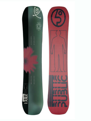 Snowboard Public Statement (red/black)