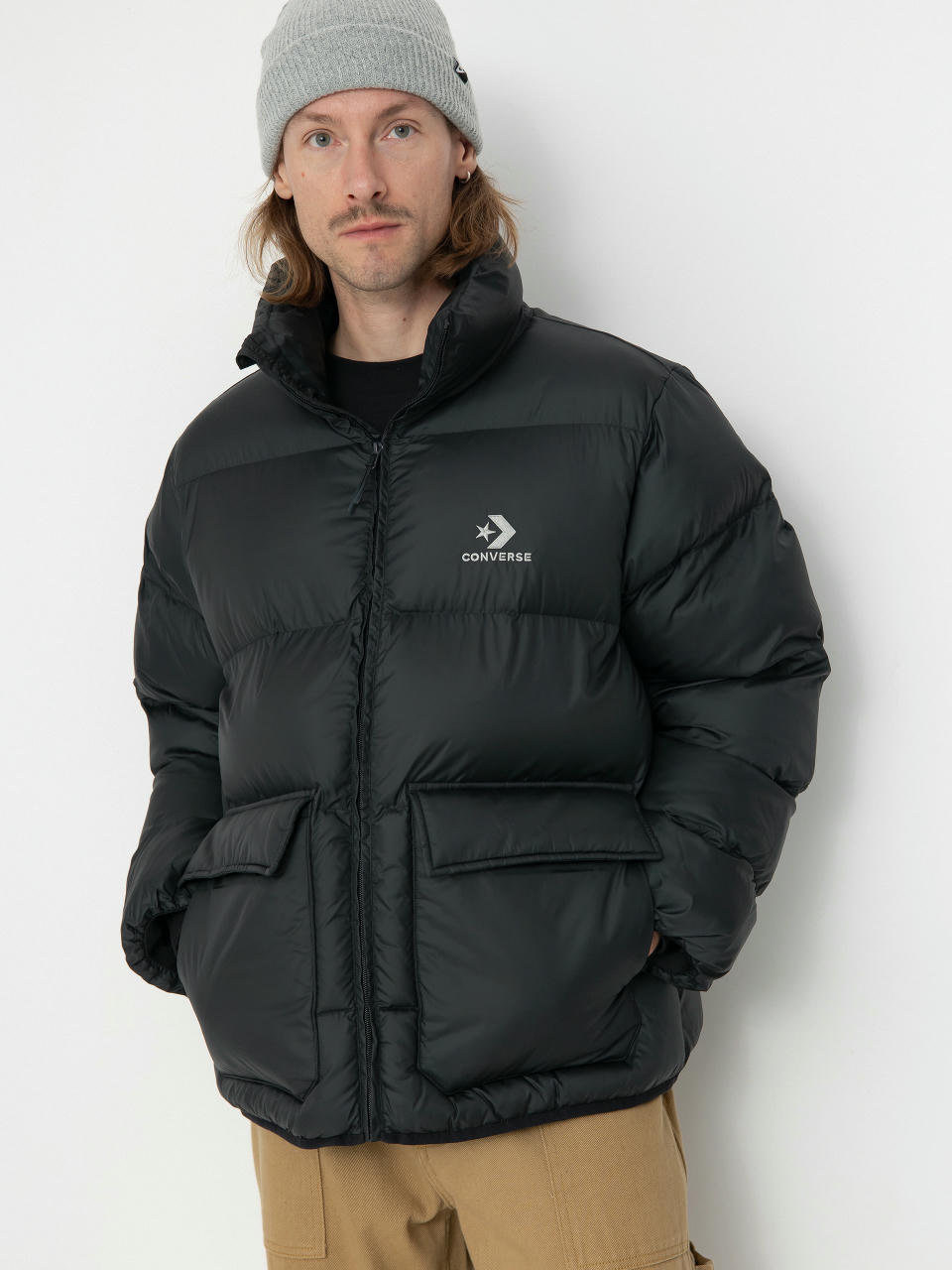 Dzseki Converse Patch Pocket Puffer (converse black)