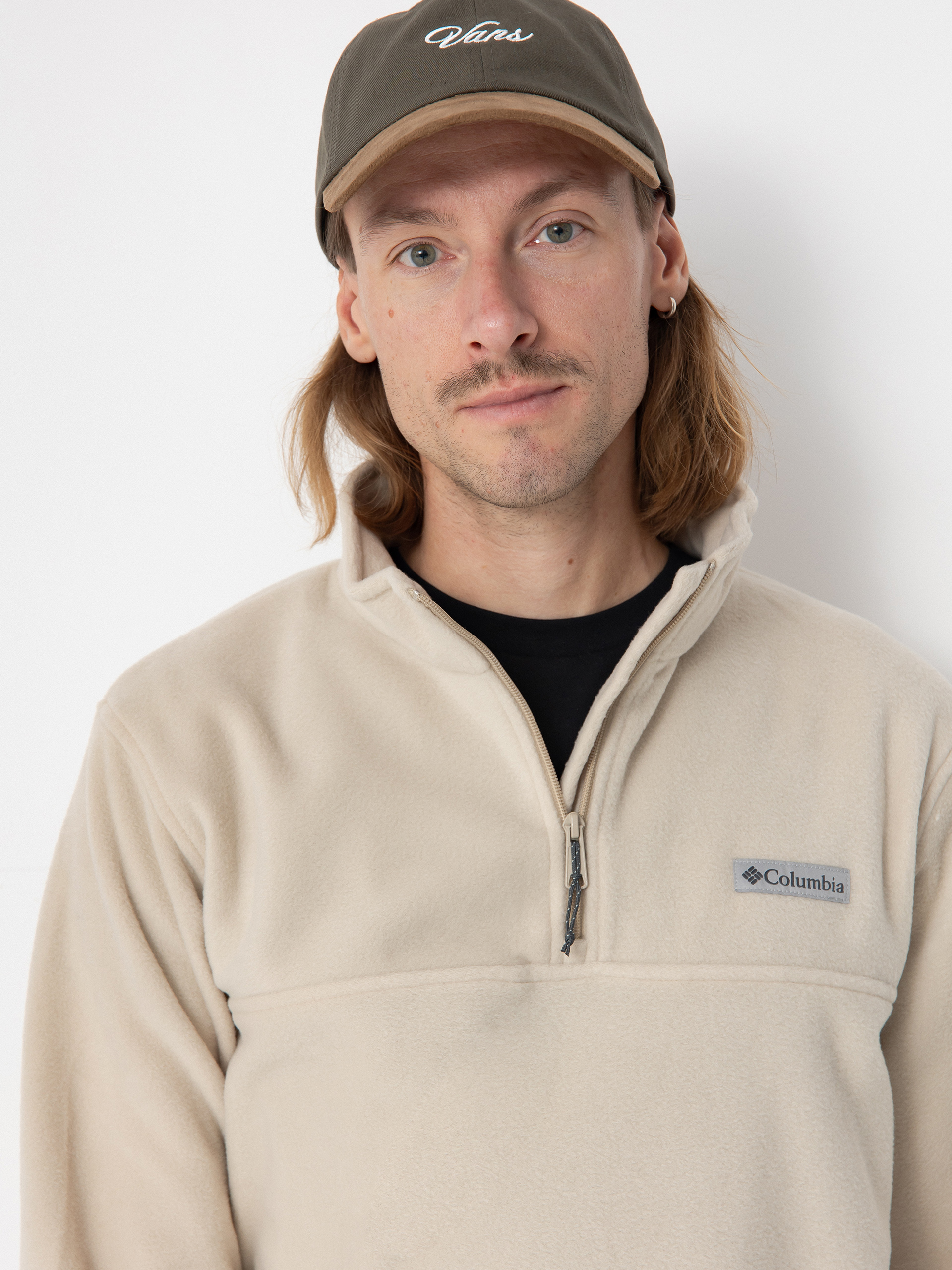 Férfi Polár pulóver Columbia Steens Mountain Half Zip (ancient fossil)