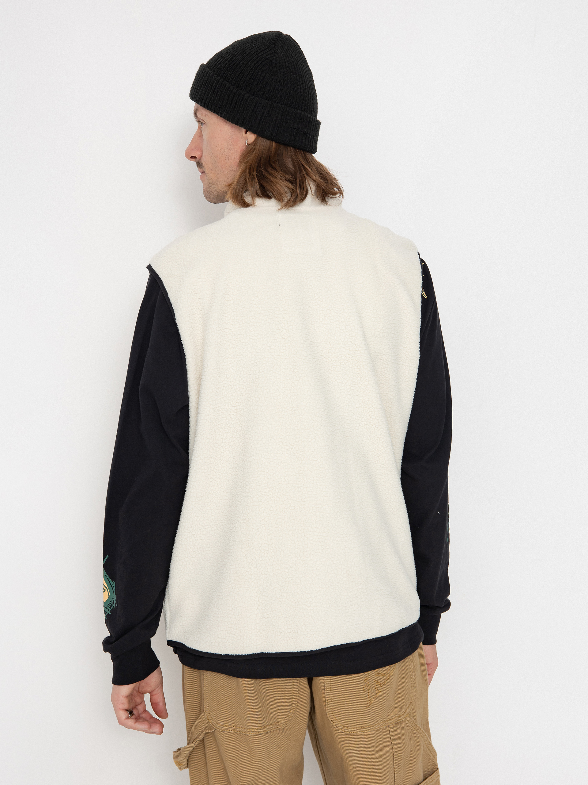 Férfi Polár pulóver Columbia Helvetia II Vest (chalk)