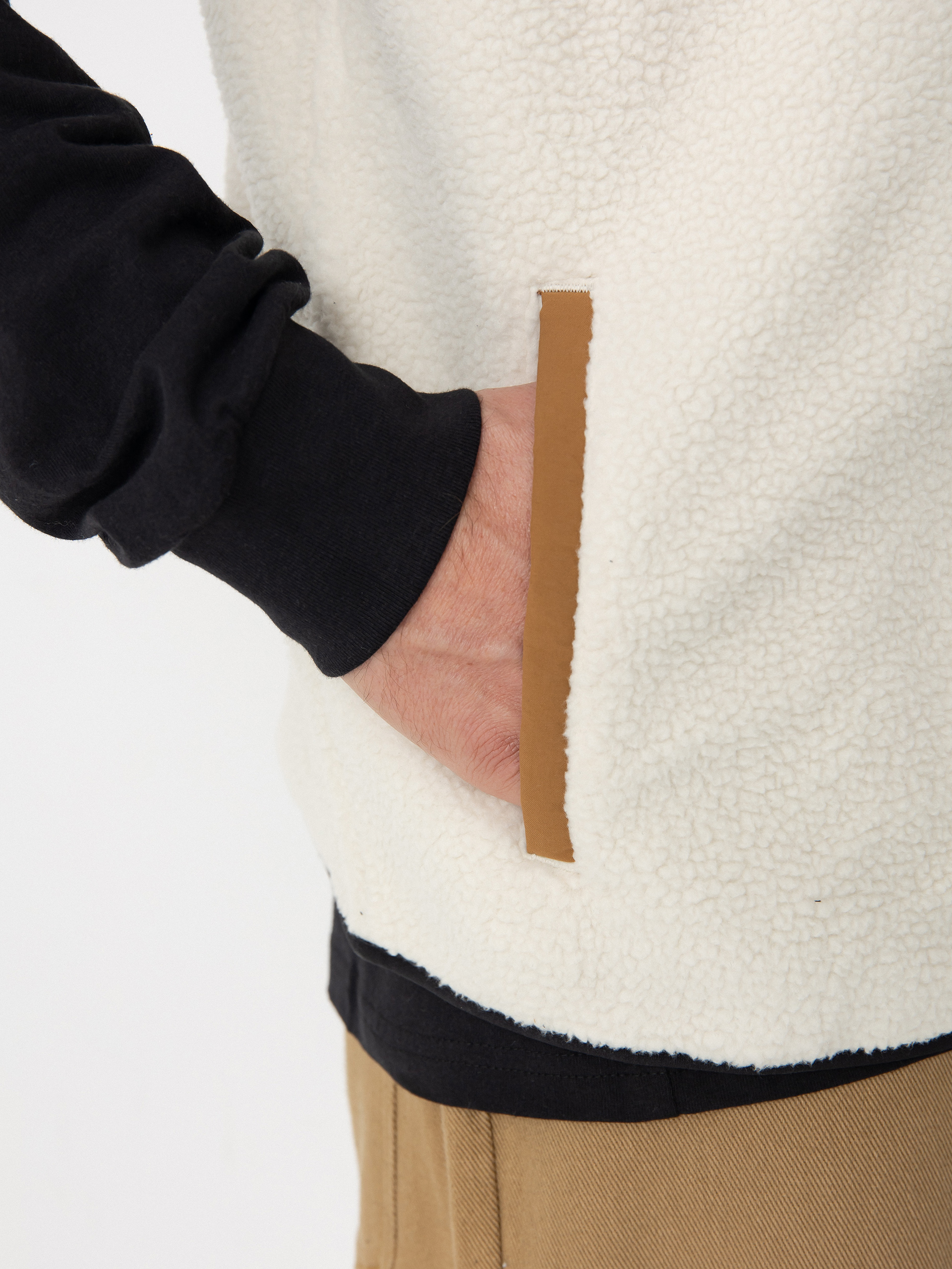 Férfi Polár pulóver Columbia Helvetia II Vest (chalk)