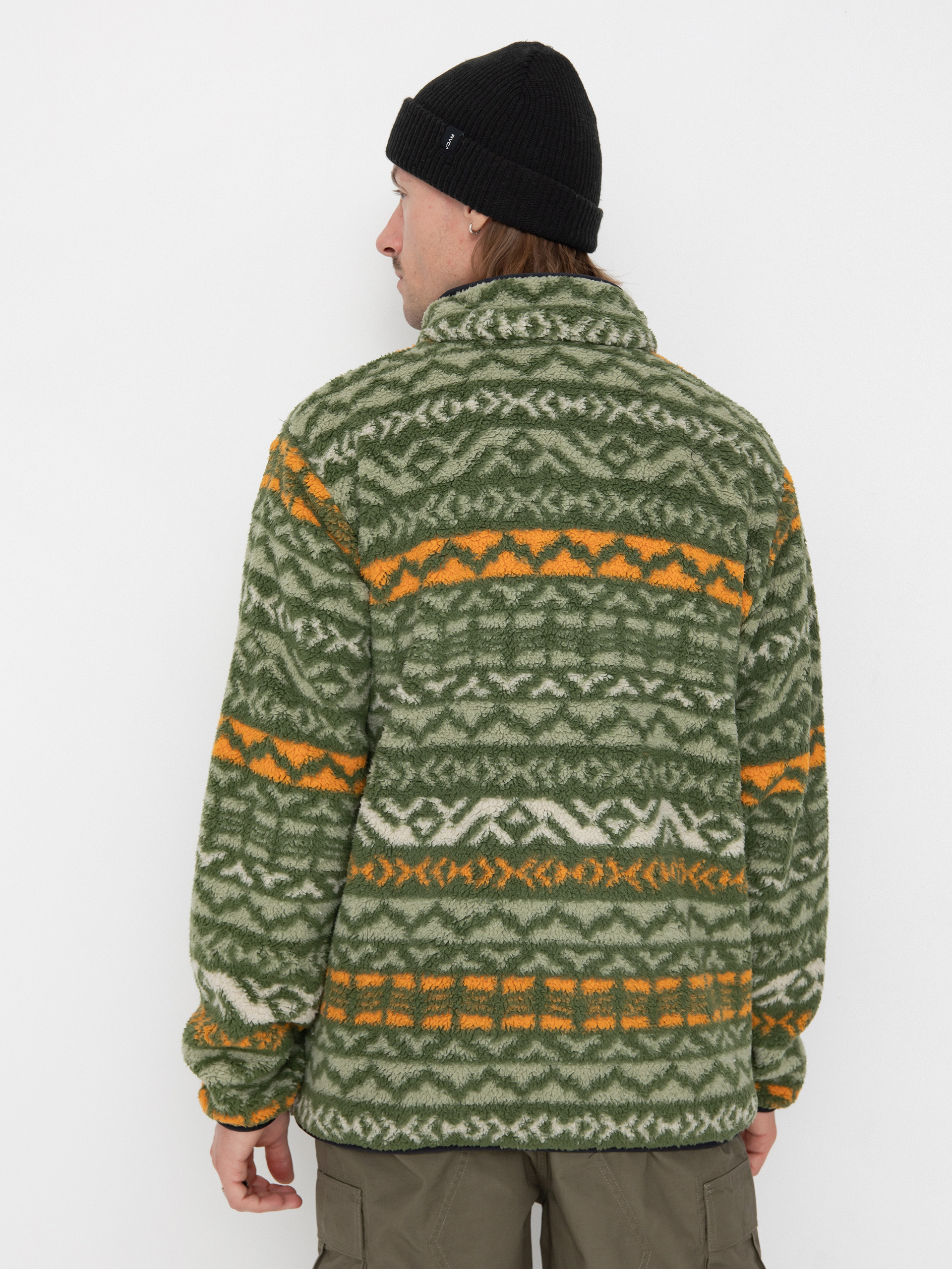 Férfi Polár pulóver Columbia Rugged Ridge Half Snap (canteen madras)