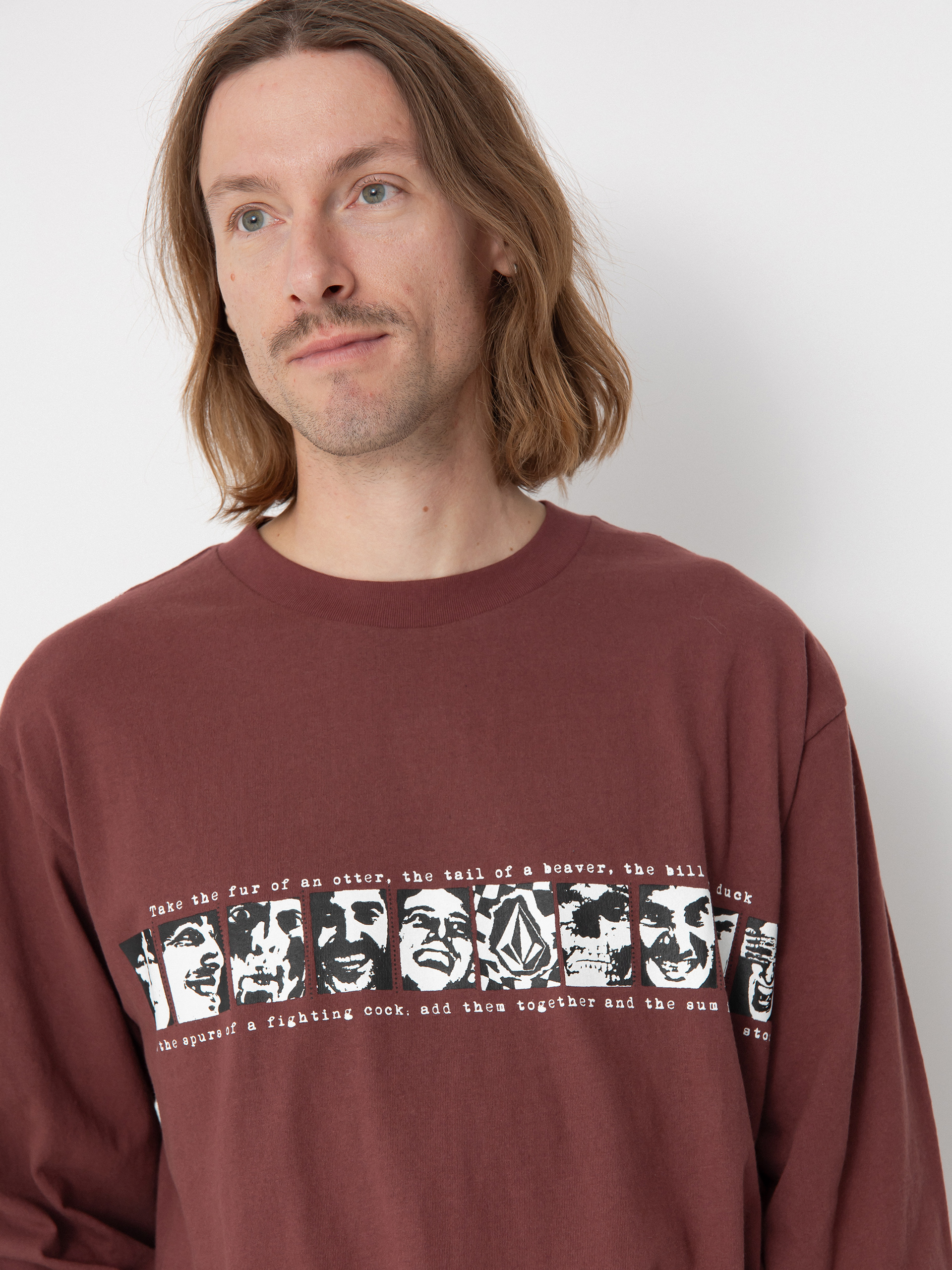 Volcom Skate Vitals Remy Lst 2 Hosszú ujjú felső (merlot)