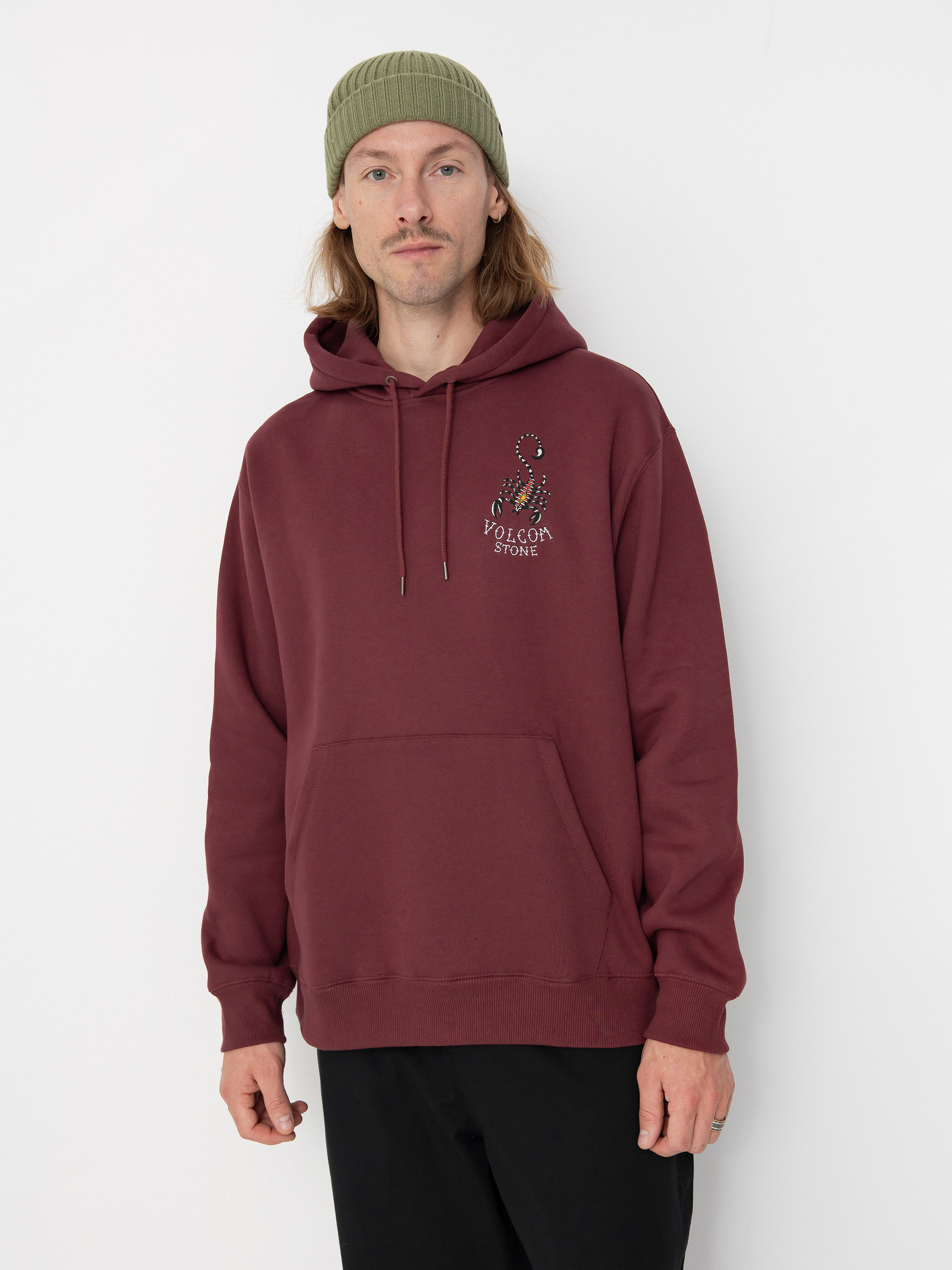 Volcom Lintell Classic HD Kapucnis pulóver (merlot)