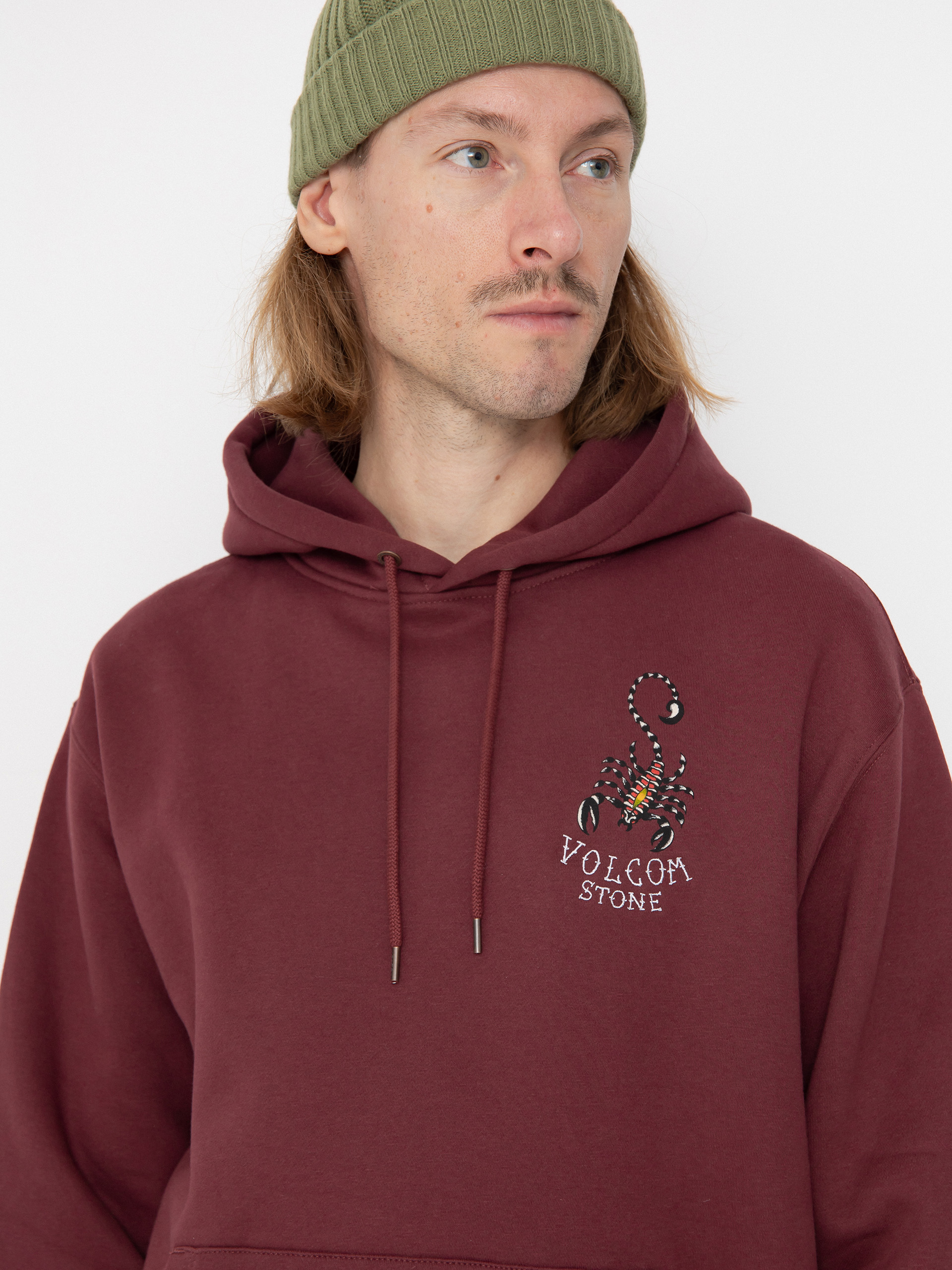 Volcom Lintell Classic HD Kapucnis pulóver (merlot)
