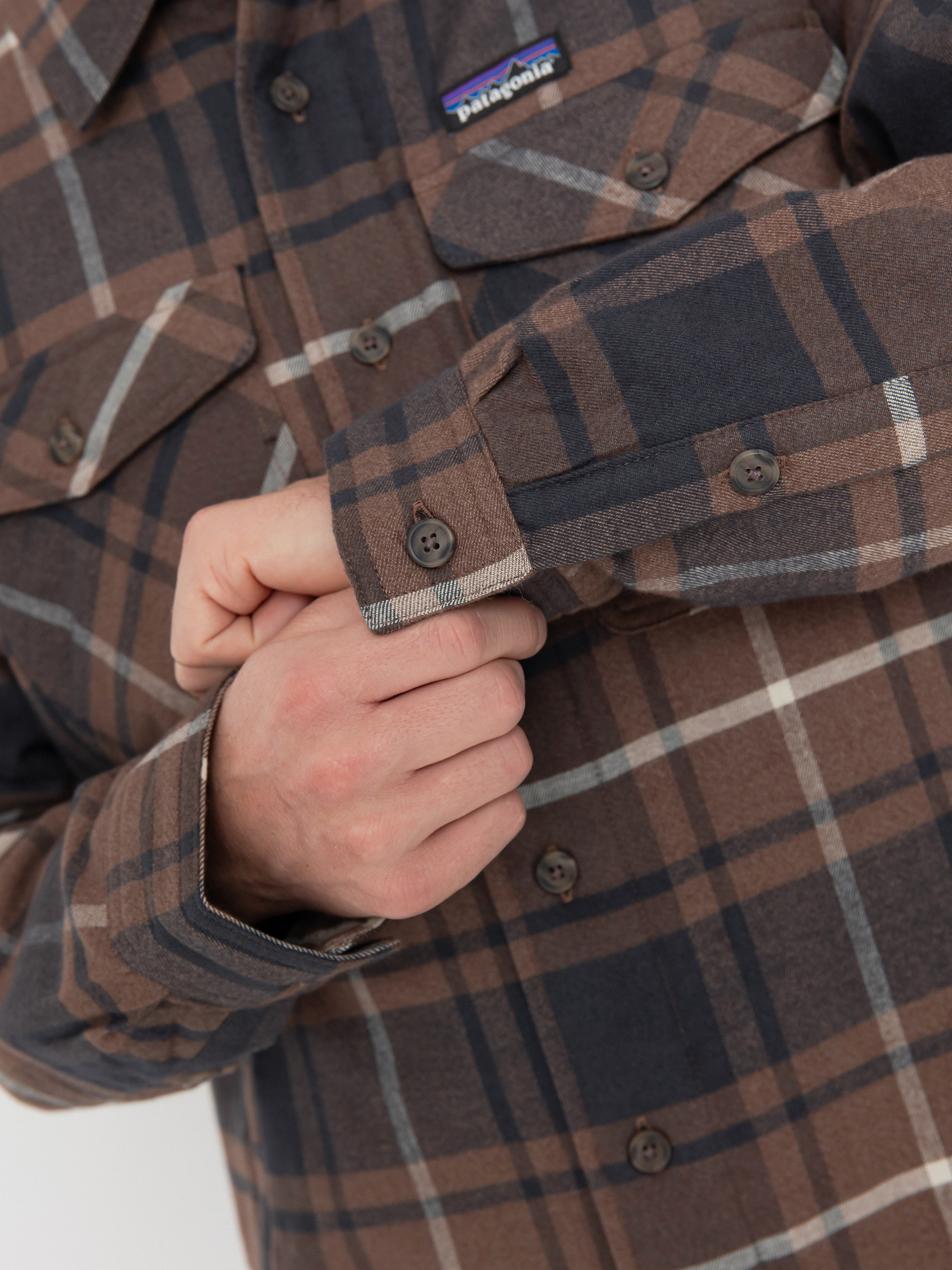 Ing Patagonia LW Insulated Fjord Flannel (outdoor molasses brown)