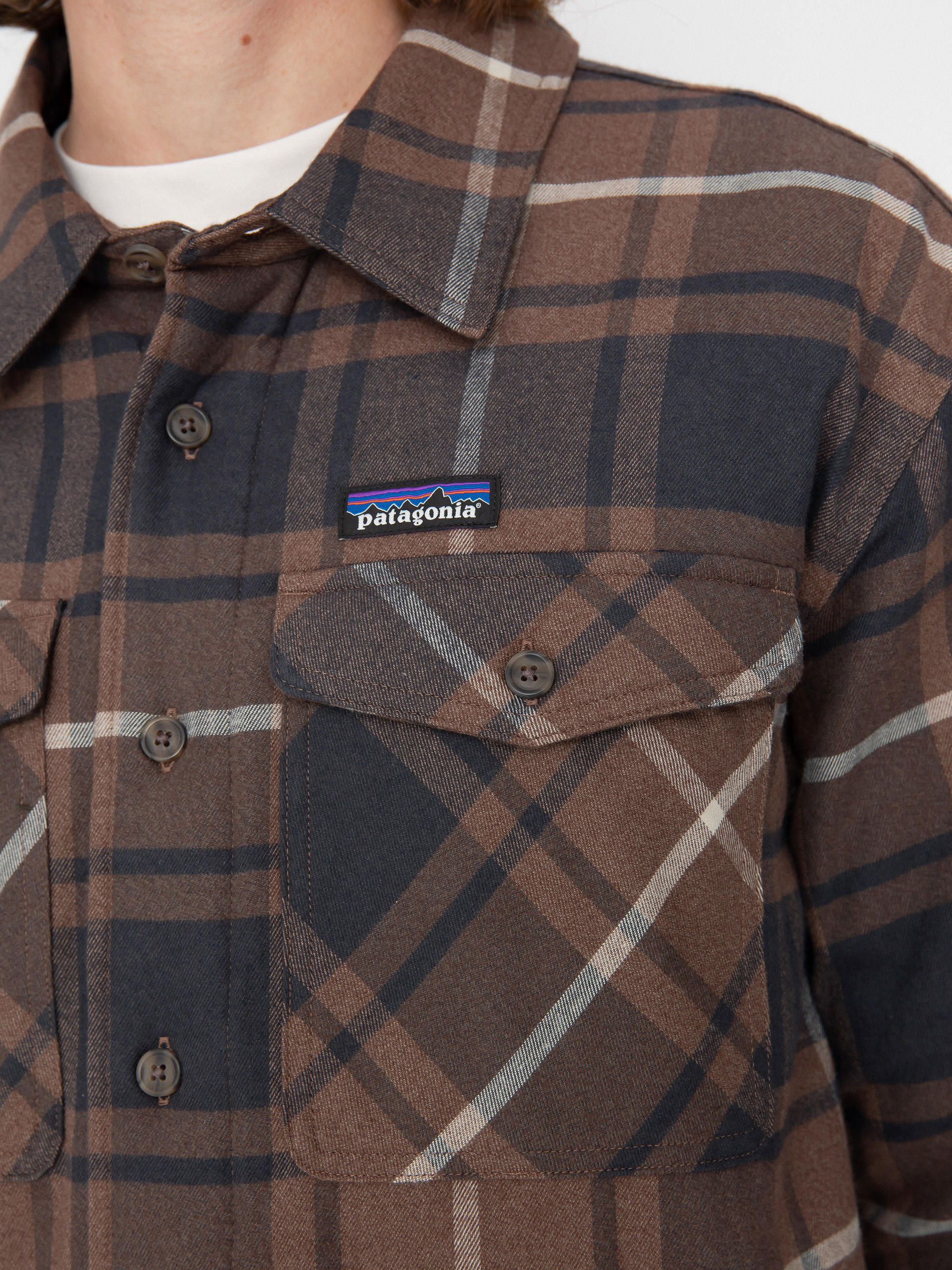 Ing Patagonia LW Insulated Fjord Flannel (outdoor molasses brown)