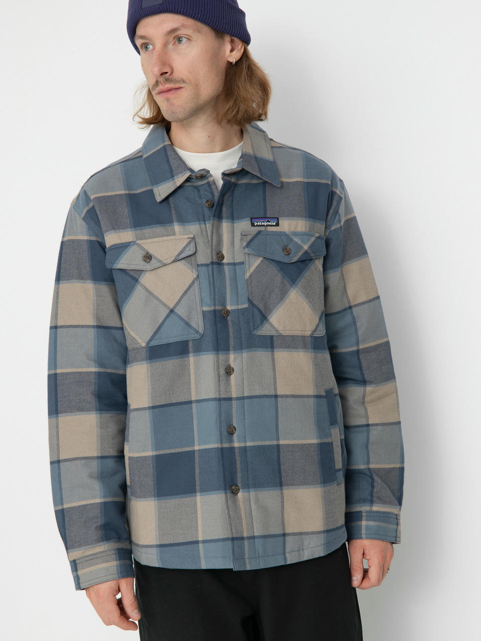 Ing Patagonia LW Insulated Fjord Flannel (william smolder blue)