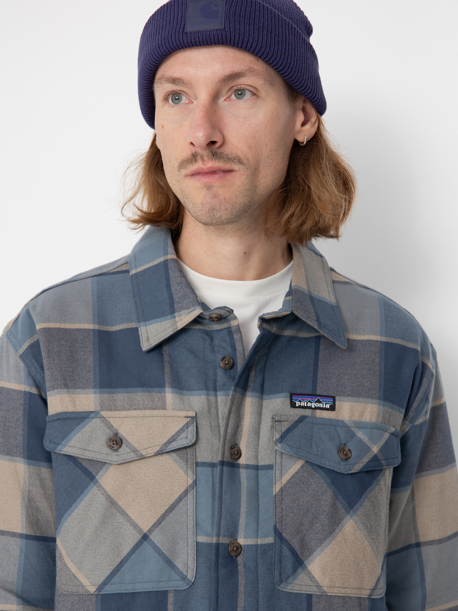 Ing Patagonia LW Insulated Fjord Flannel (william smolder blue)