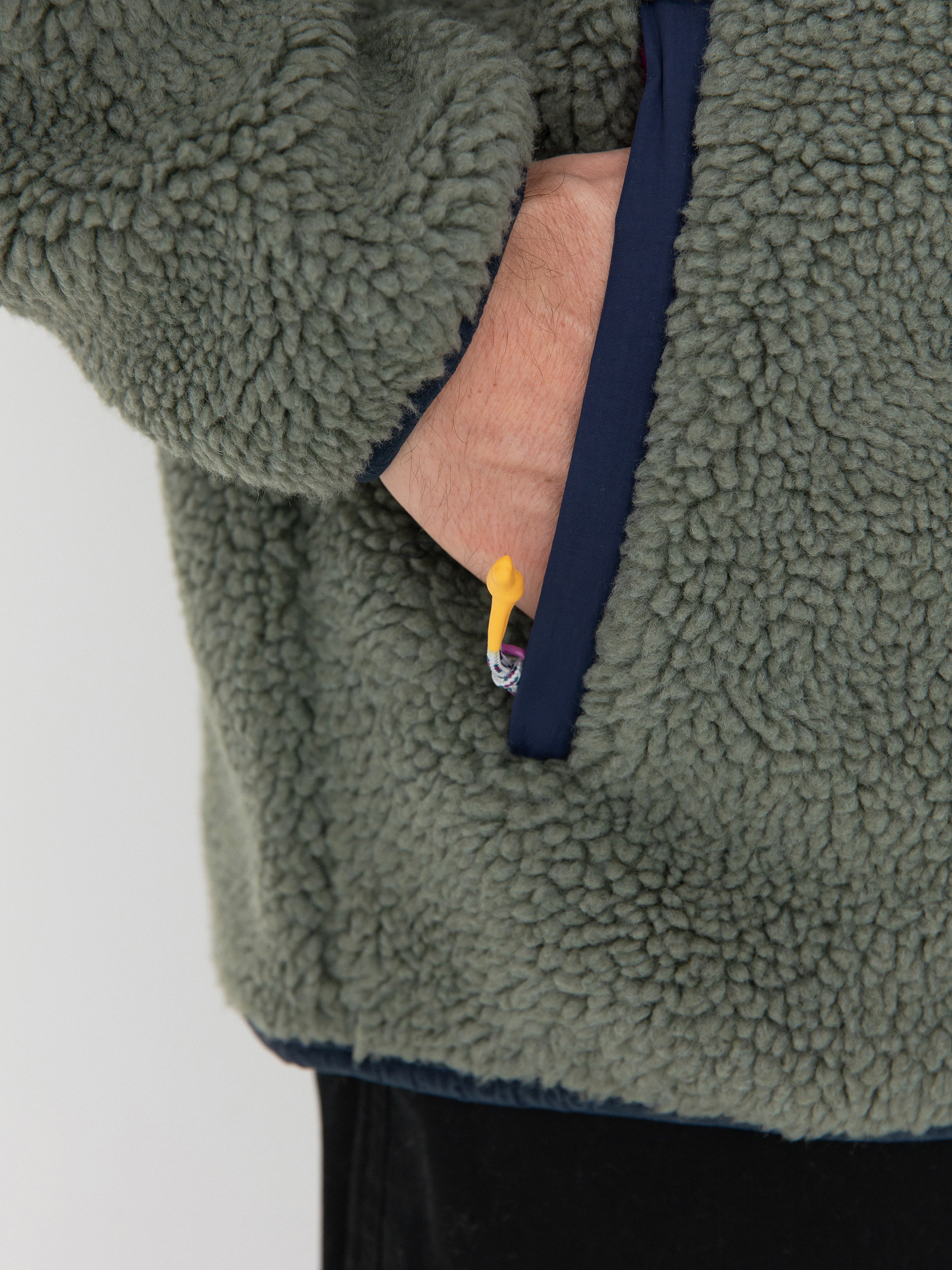 Férfi Picture Quilchena Polár pulóver (green spray dark blue)