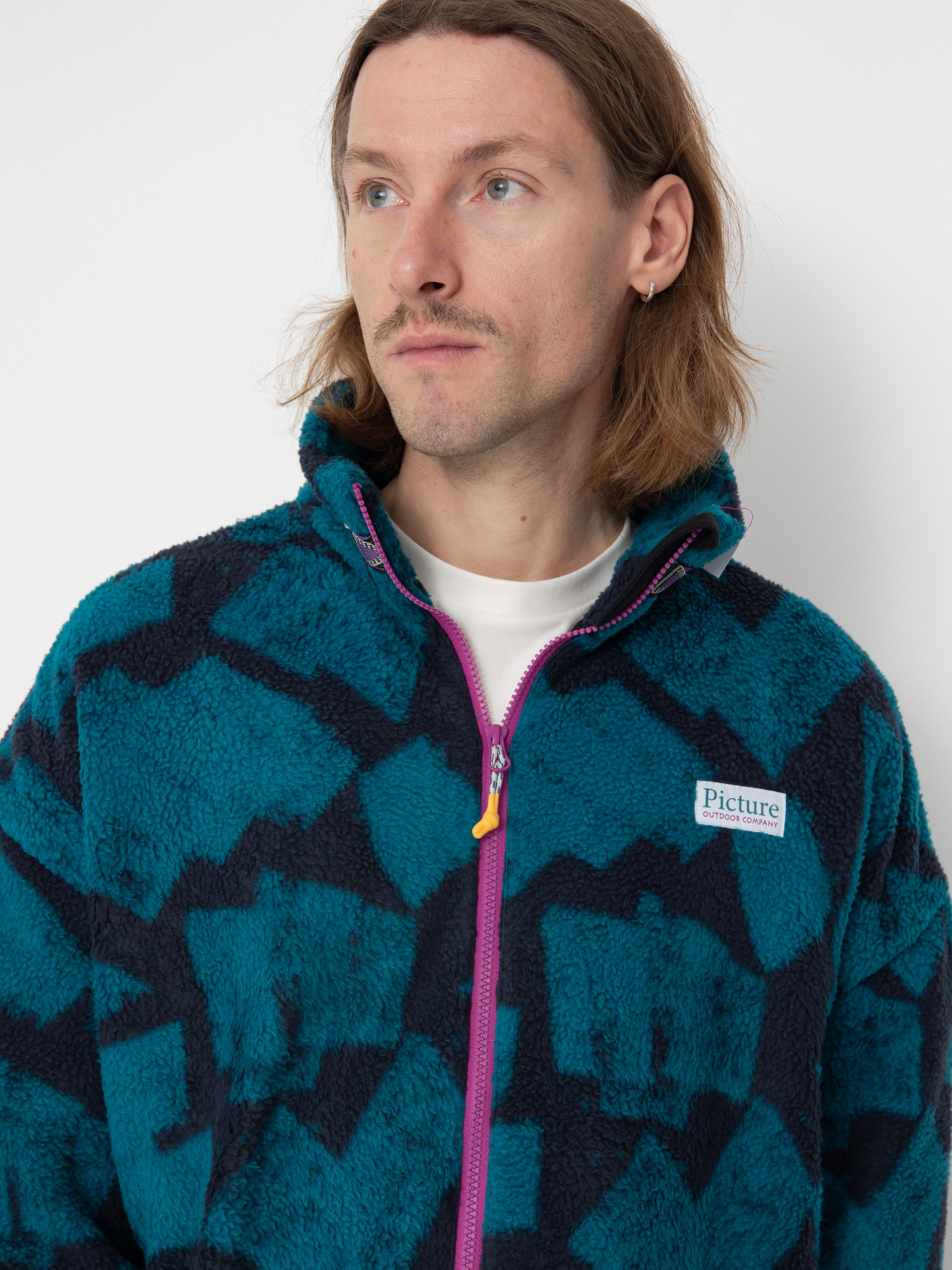 Férfi Picture Bremick Polár pulóver (brush print)