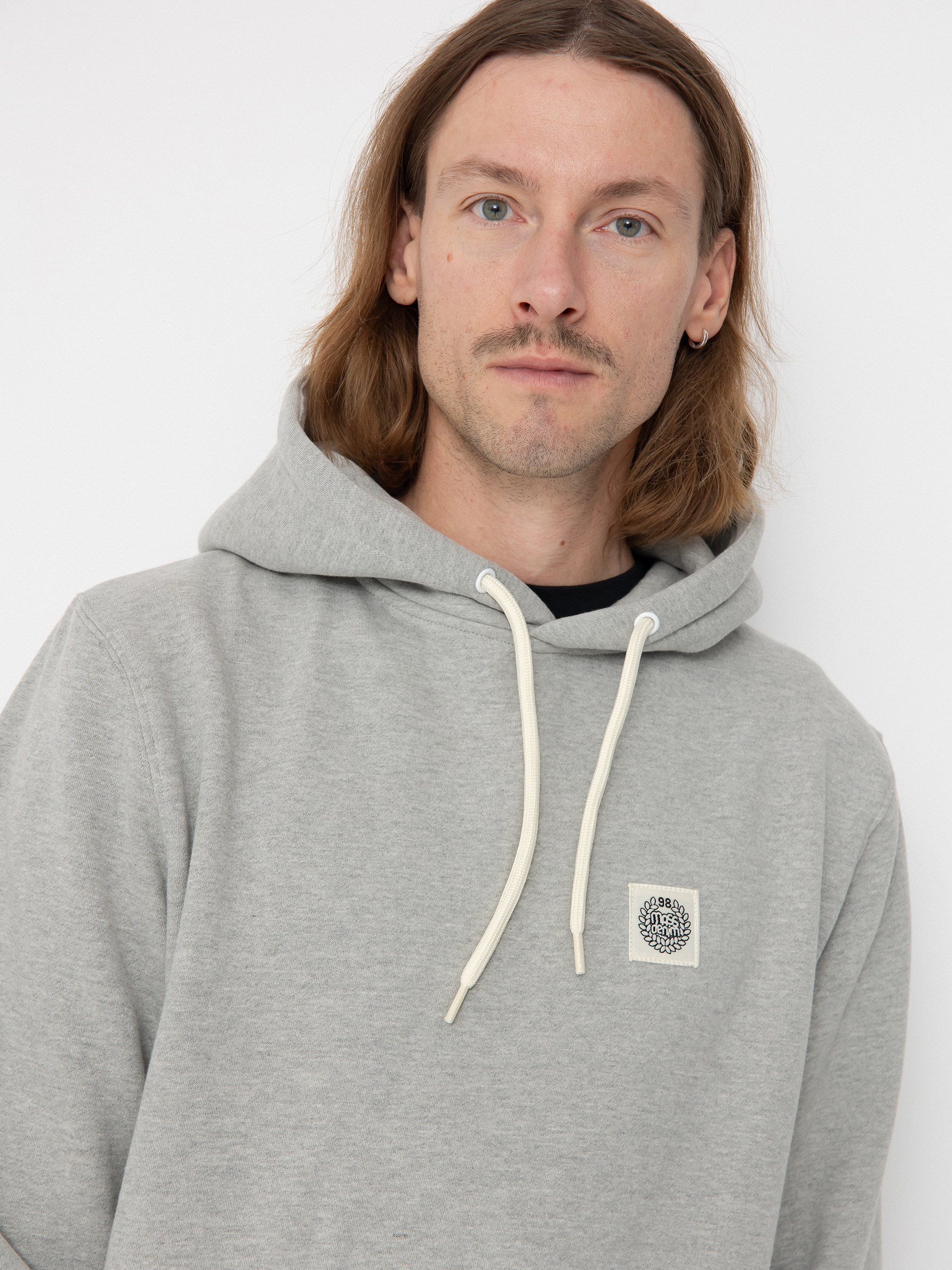 Kapucnis pulóver MassDnm Patch HD (lt heather grey)