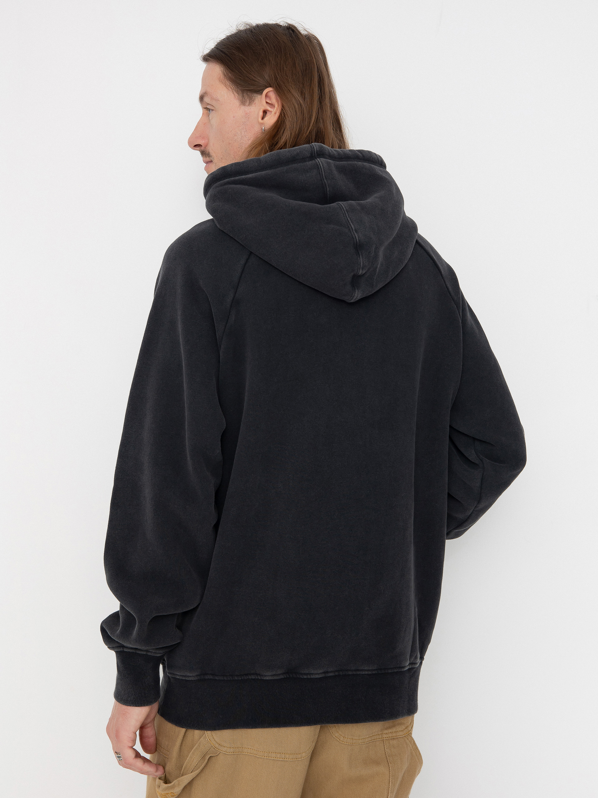 Kapucnis pulóver Prosto Washed HD (black)