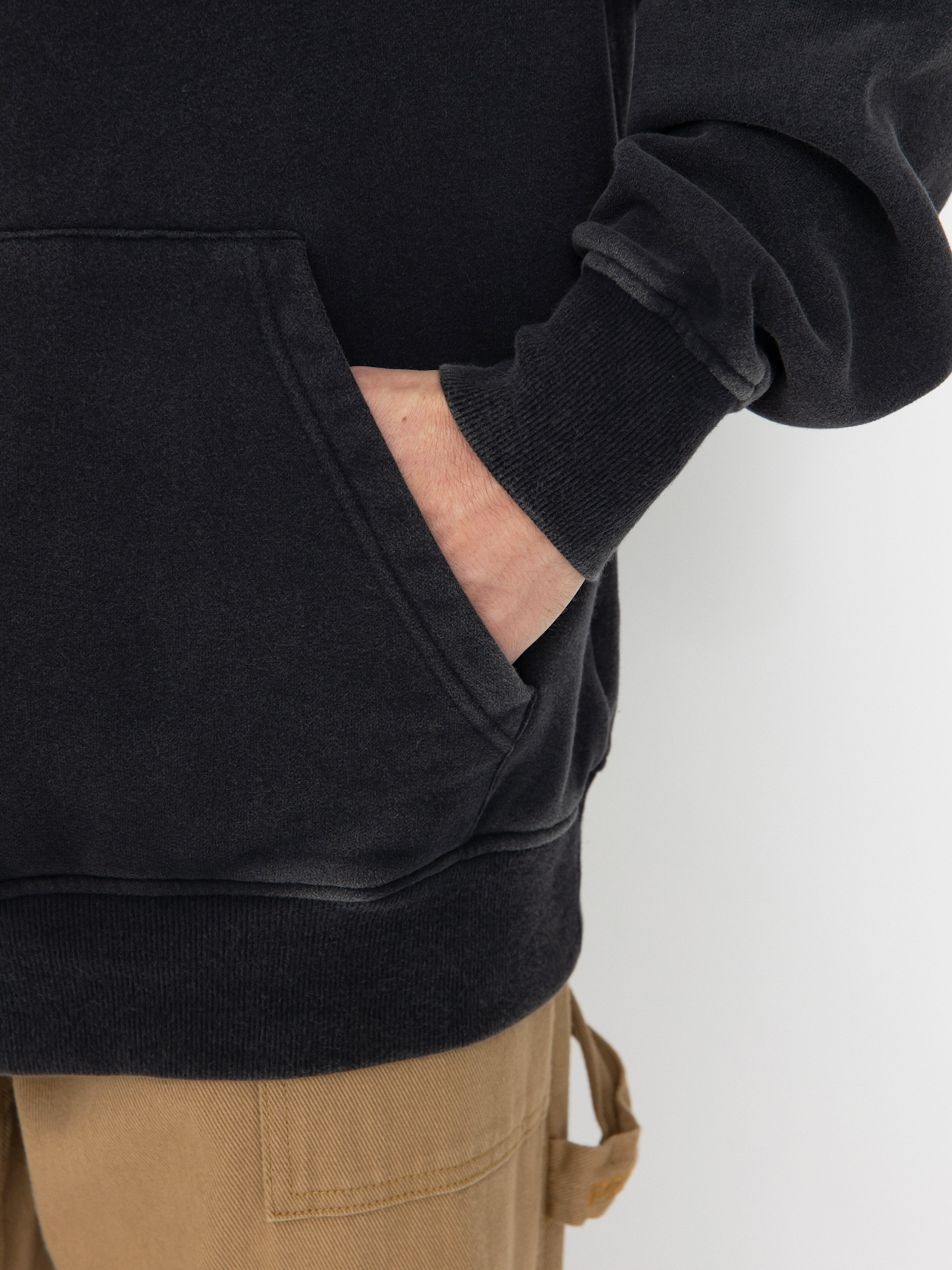 Kapucnis pulóver Prosto Washed HD (black)