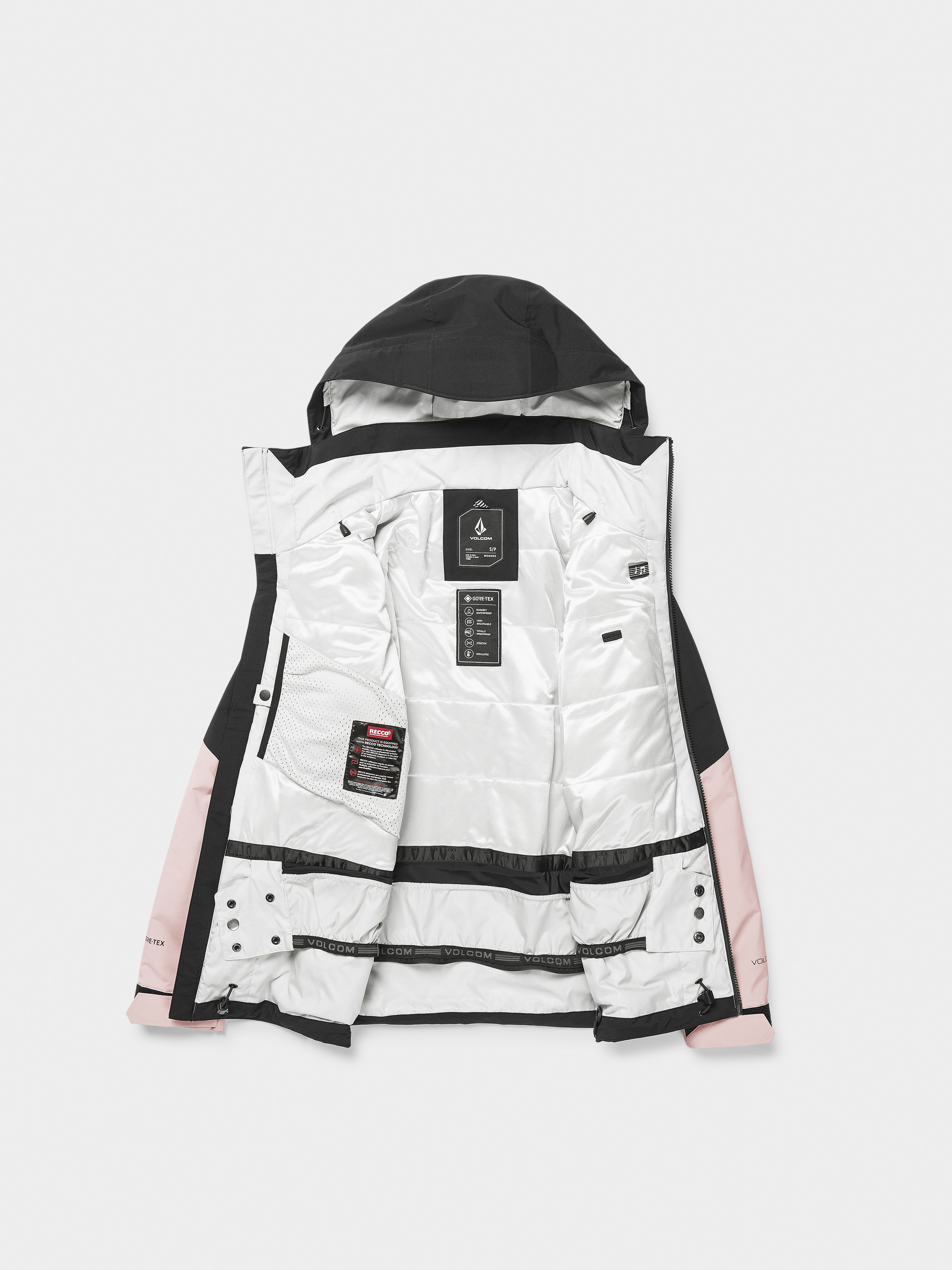 Női Snowboard dzseki Volcom 3D Stretch Gore (adobe rose)