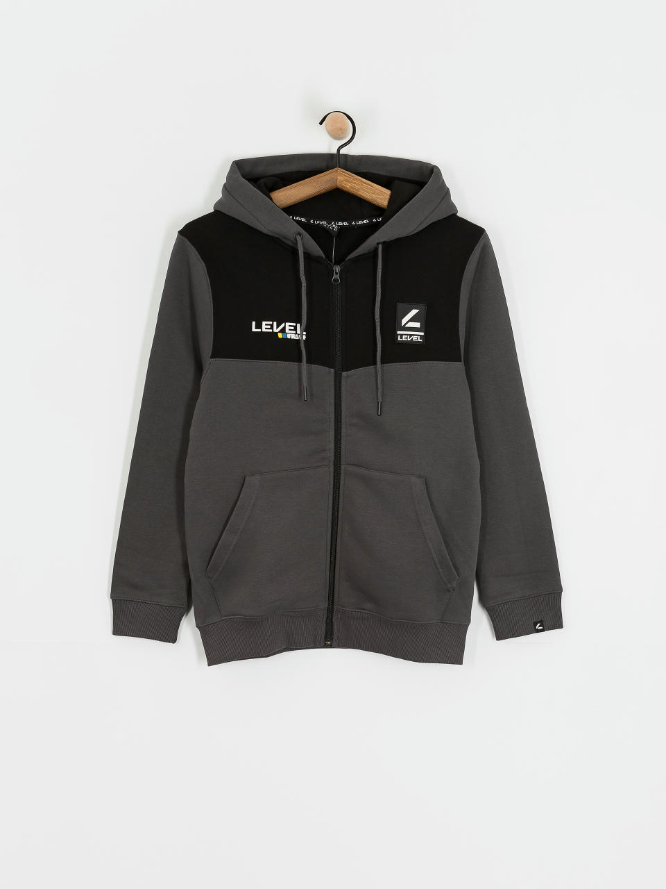 Pulóver Level Hoodie Level Logo (anthracite)