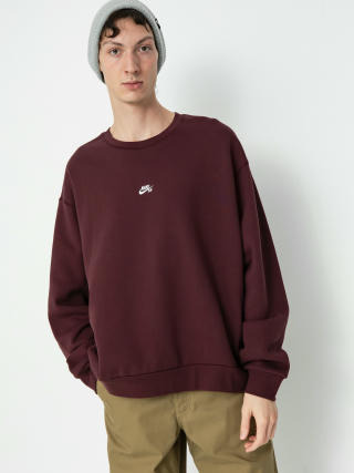 Nike SB Essential Logo Crew Pulóver (burgundy crush/white)