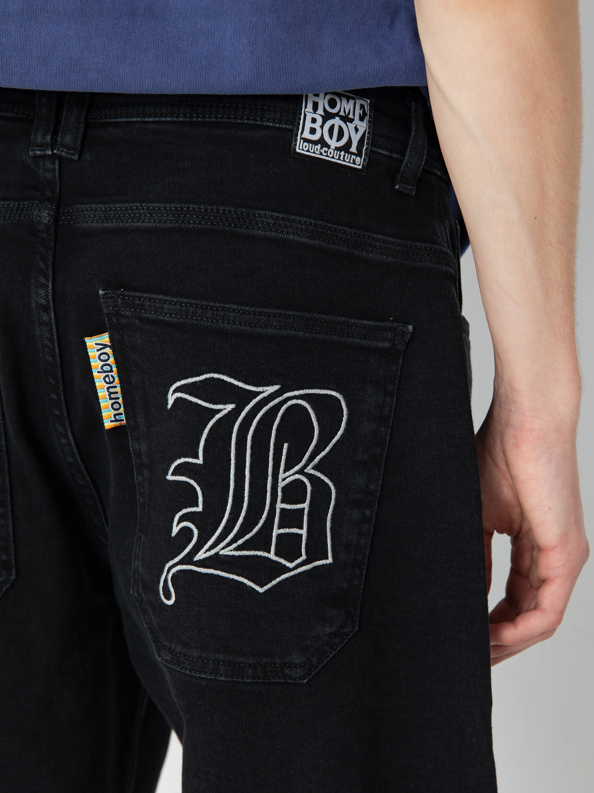 Homeboy X Tra Monster Gothic Denim Kisnadrág (washed black)