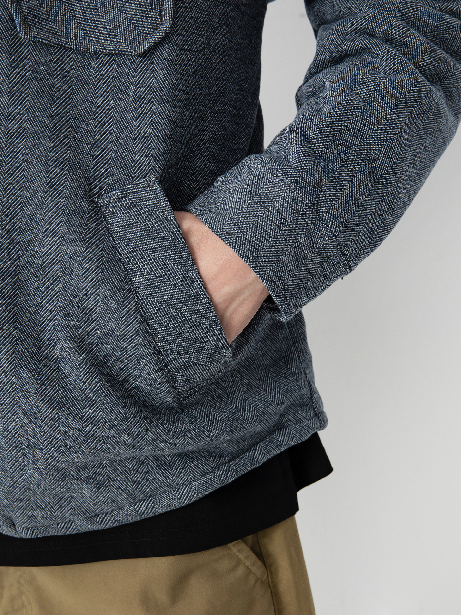 Brixton Durham Lined Dzseki (black herringbone)