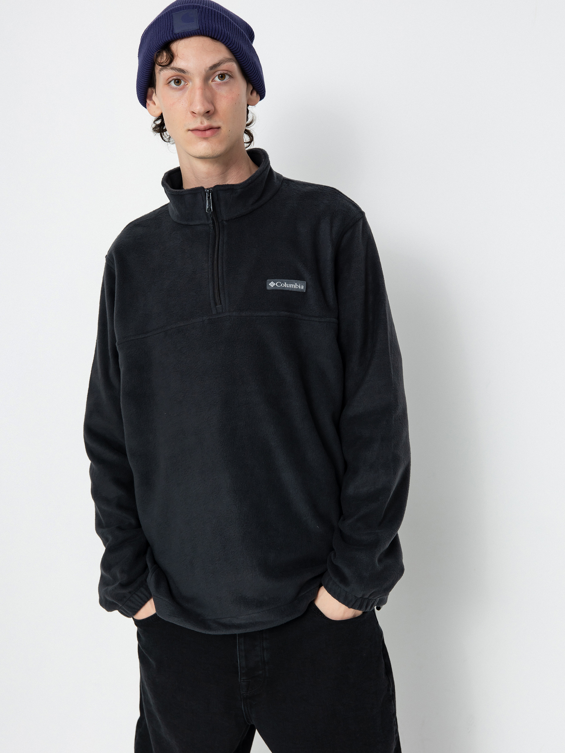 Polu00e1r pulu00f3ver Columbia Steens Mountain Half Zip (black)