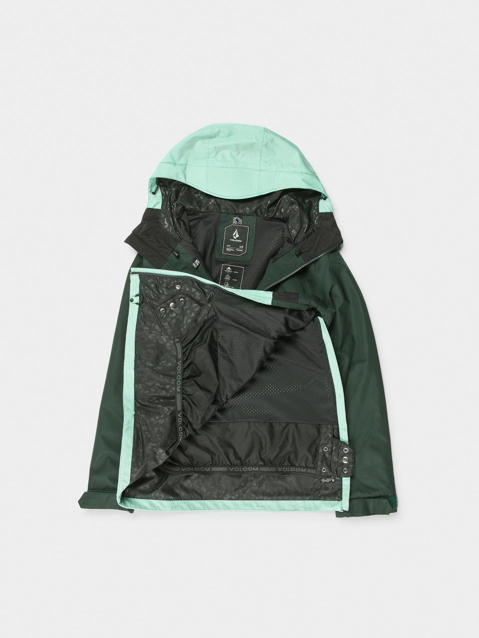 Női Snowboard dzseki Volcom Ashfield Pullover (wasabi)