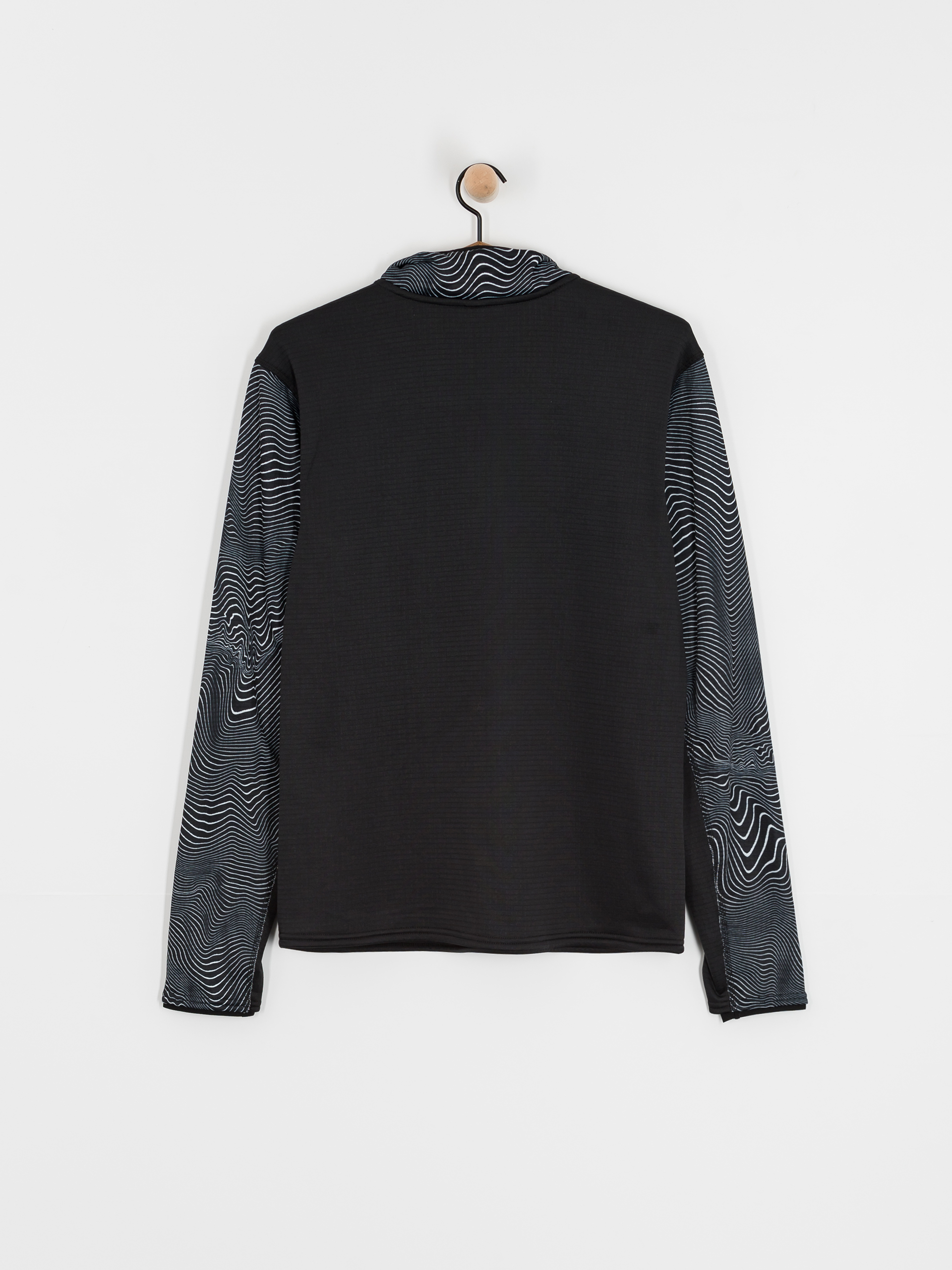 Férfi Thermo pulóver Volcom Gridlock Mock Neck (black print)