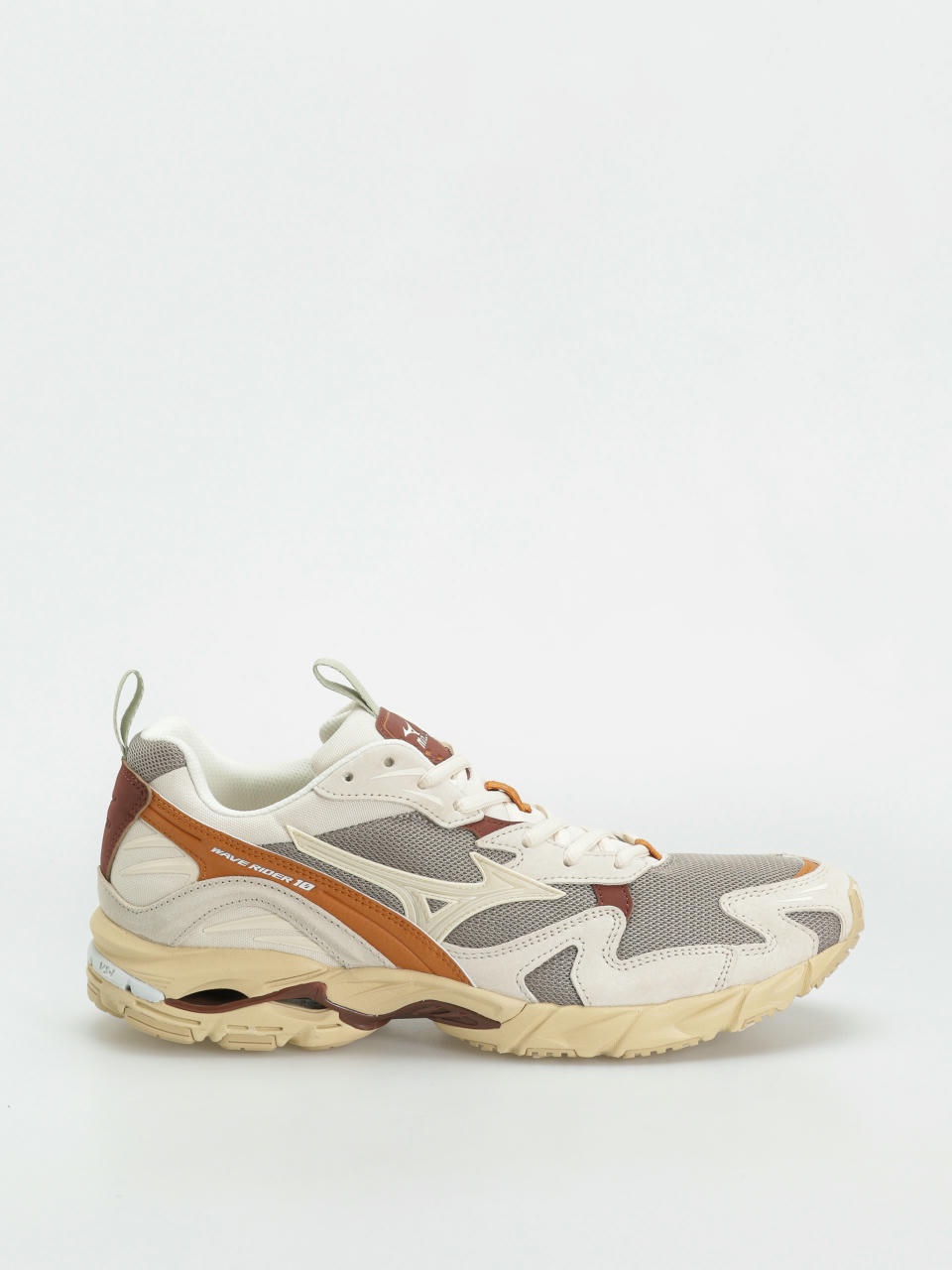 Cipők Mizuno Wave Rider 10 Premium (vintage khaki/summer sand/pumpkin spice)