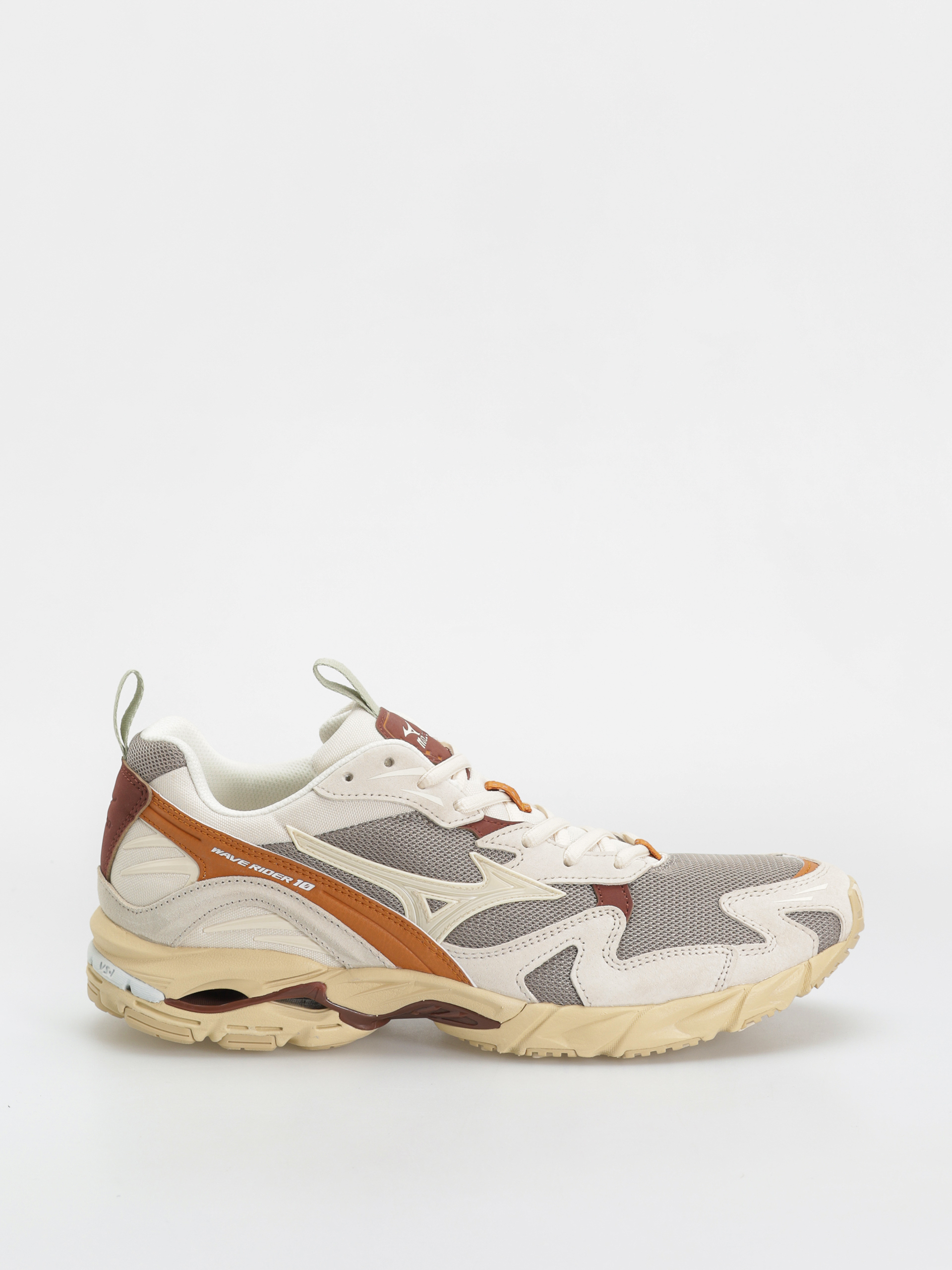 Cipők Mizuno Wave Rider 10 Premium (vintage khaki/summer sand/pumpkin spice)