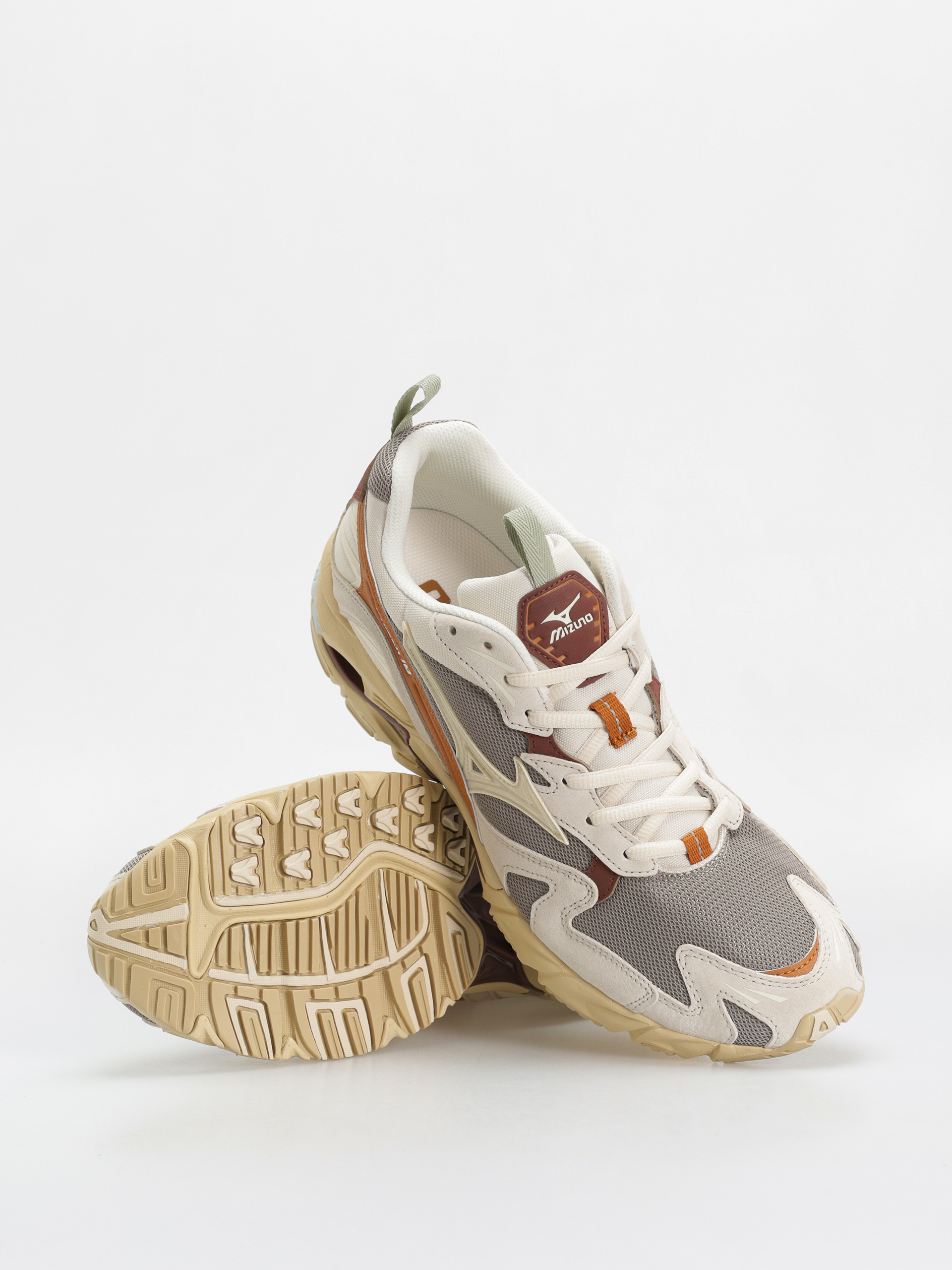 Cipők Mizuno Wave Rider 10 Premium (vintage khaki/summer sand/pumpkin spice)