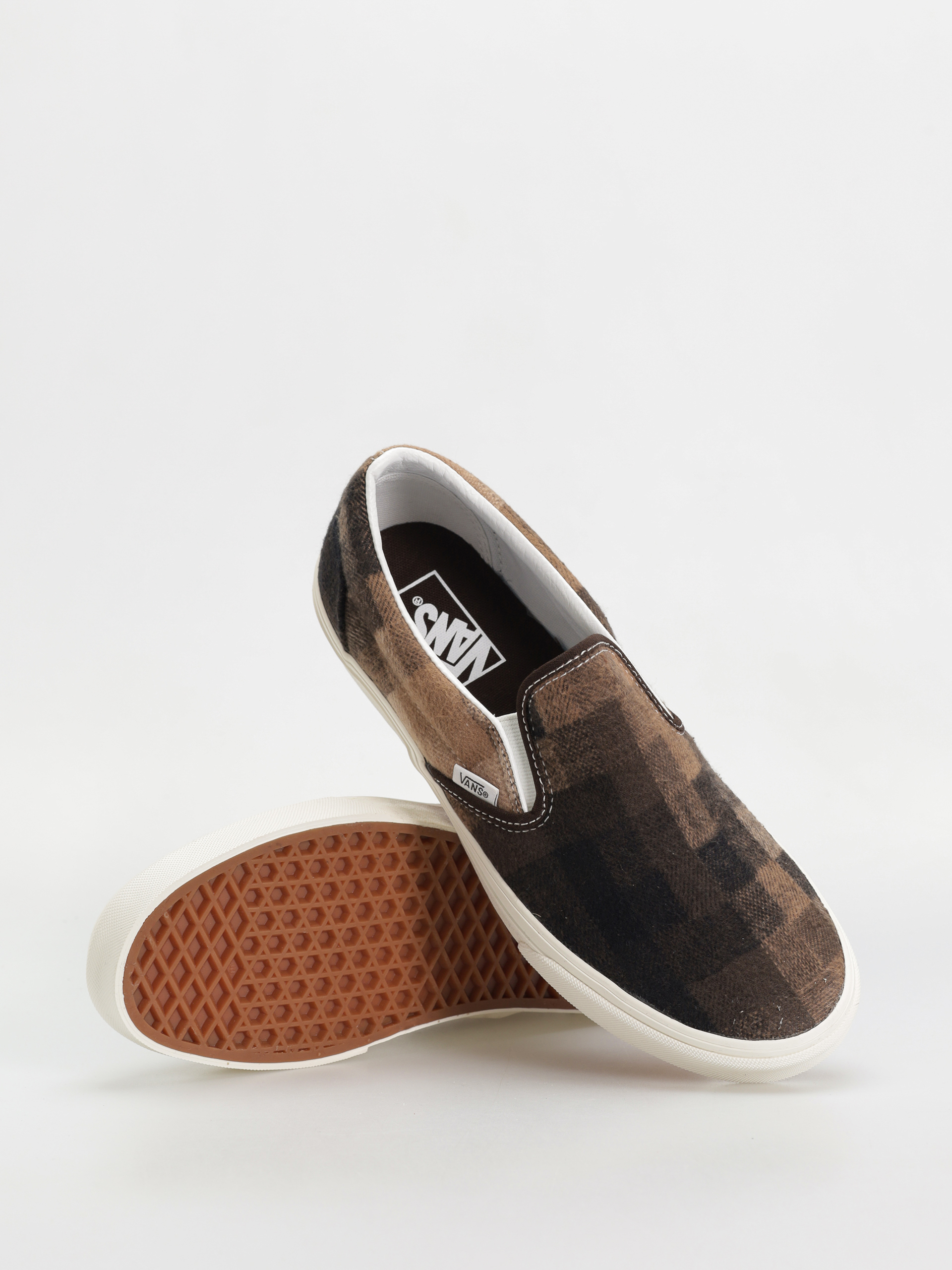 Vans Classic Slip On Cipők (sweater check brown)