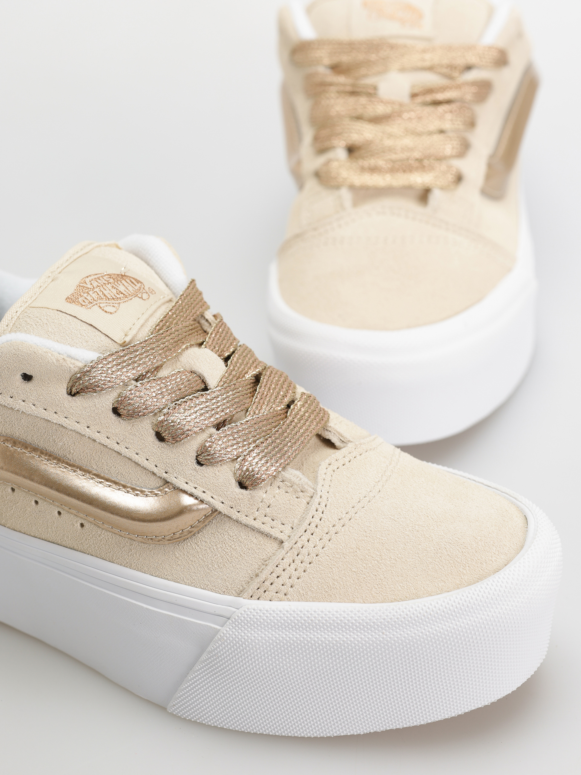 Vans Knu Stack Cipők (high shine gold)