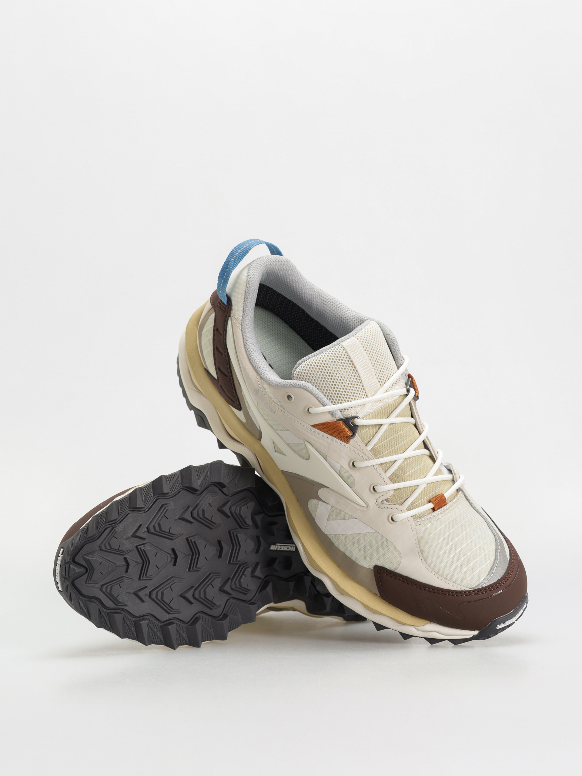 Mizuno Wave Mujin TL GTX Cipők (summer sand/pristine/chicory coffee)